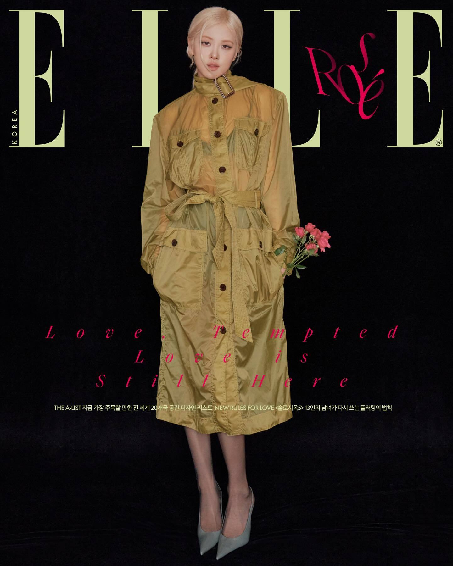 ROSÉ朴彩英 x Saint Laurent x ELLE Korea这套美丽