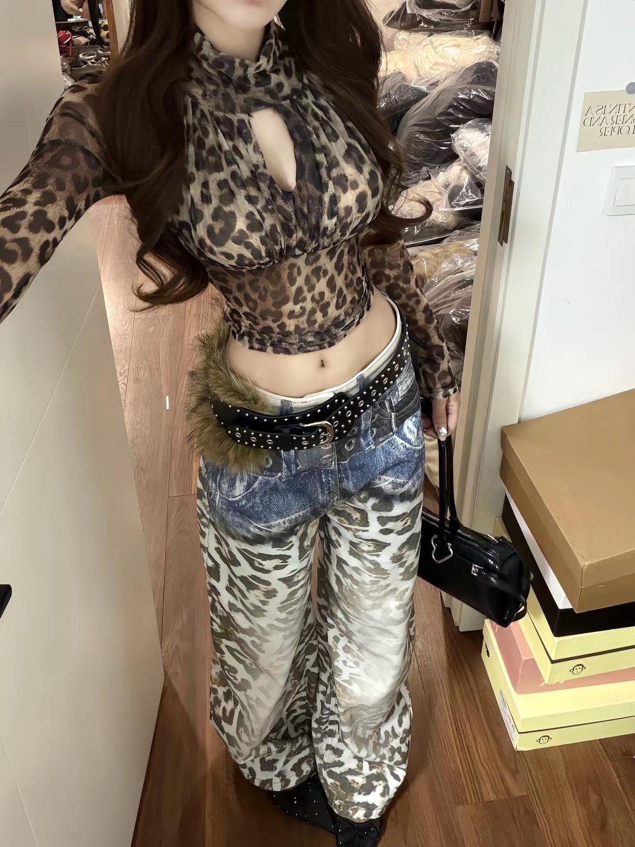 豹门永存🐆。vintage穿搭 豹纹控 辣妹穿搭