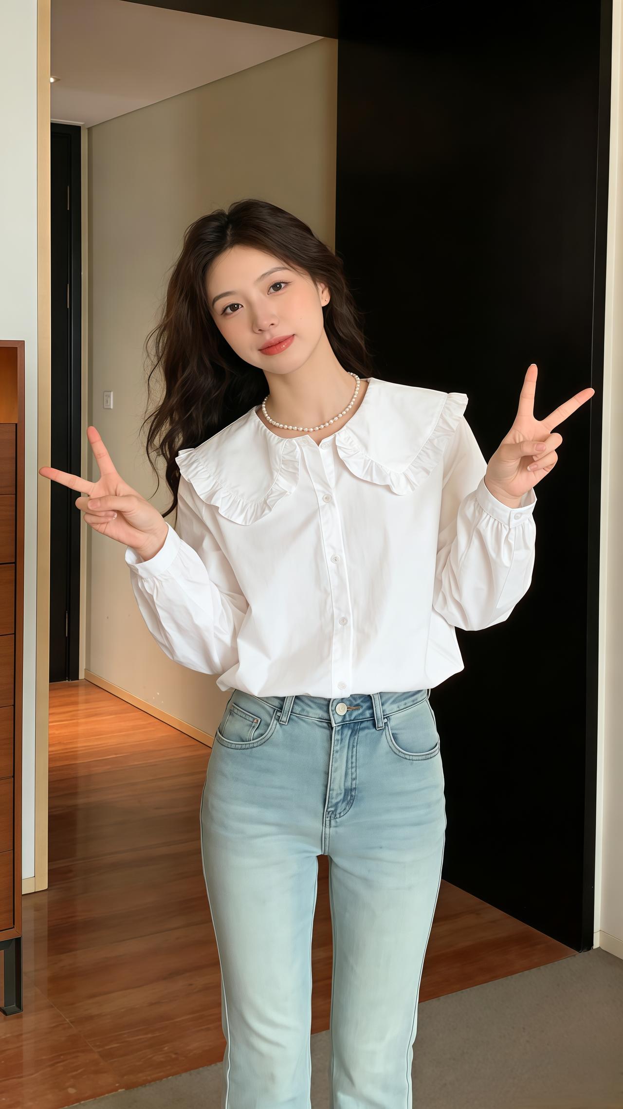 衬衫穿搭韩系穿搭 ootd穿搭 早春穿搭