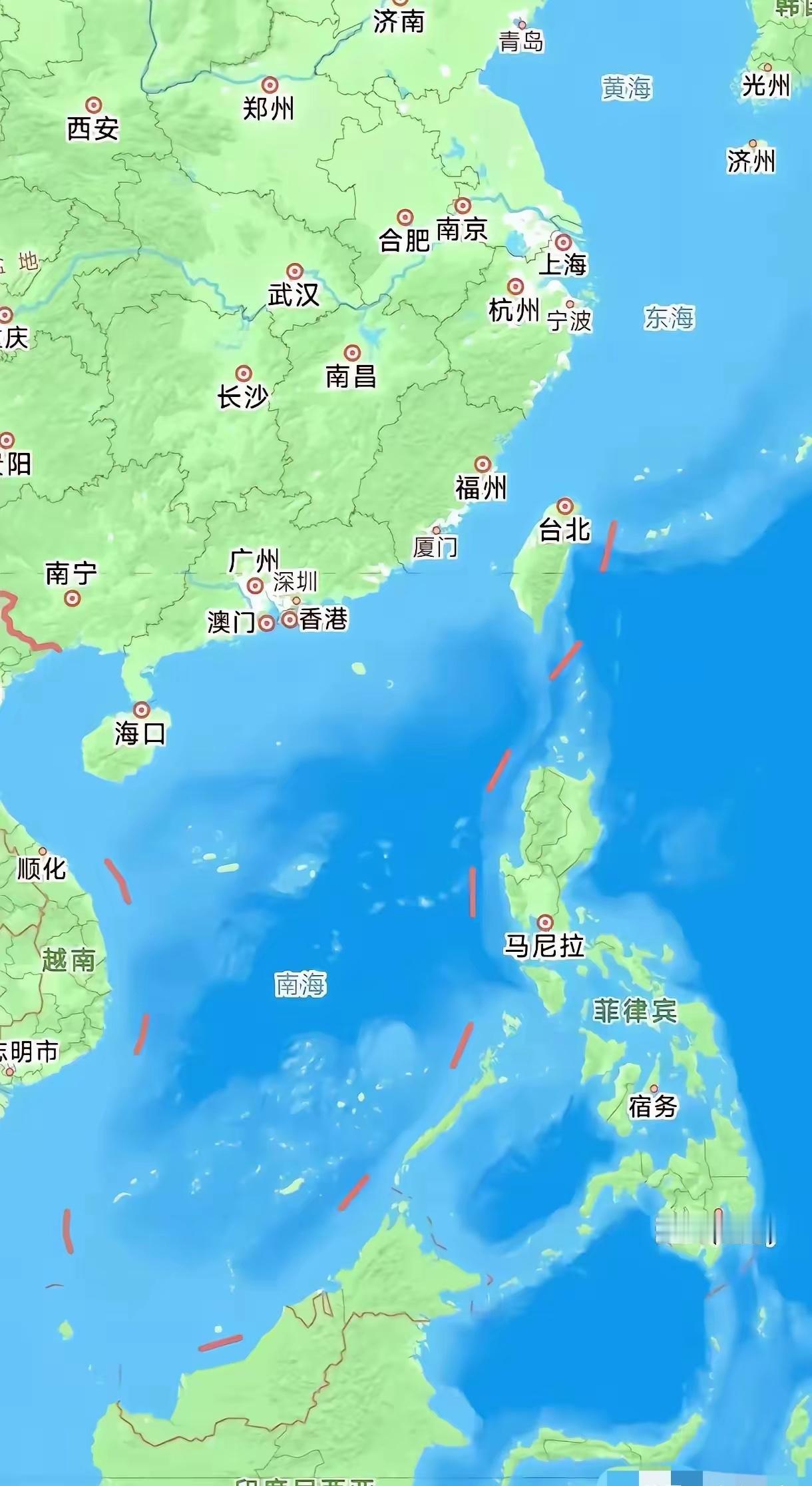 不知道大家有没有发现，日菲私自划定海上界限后，高德地图变了！台湾以东海域，正式划