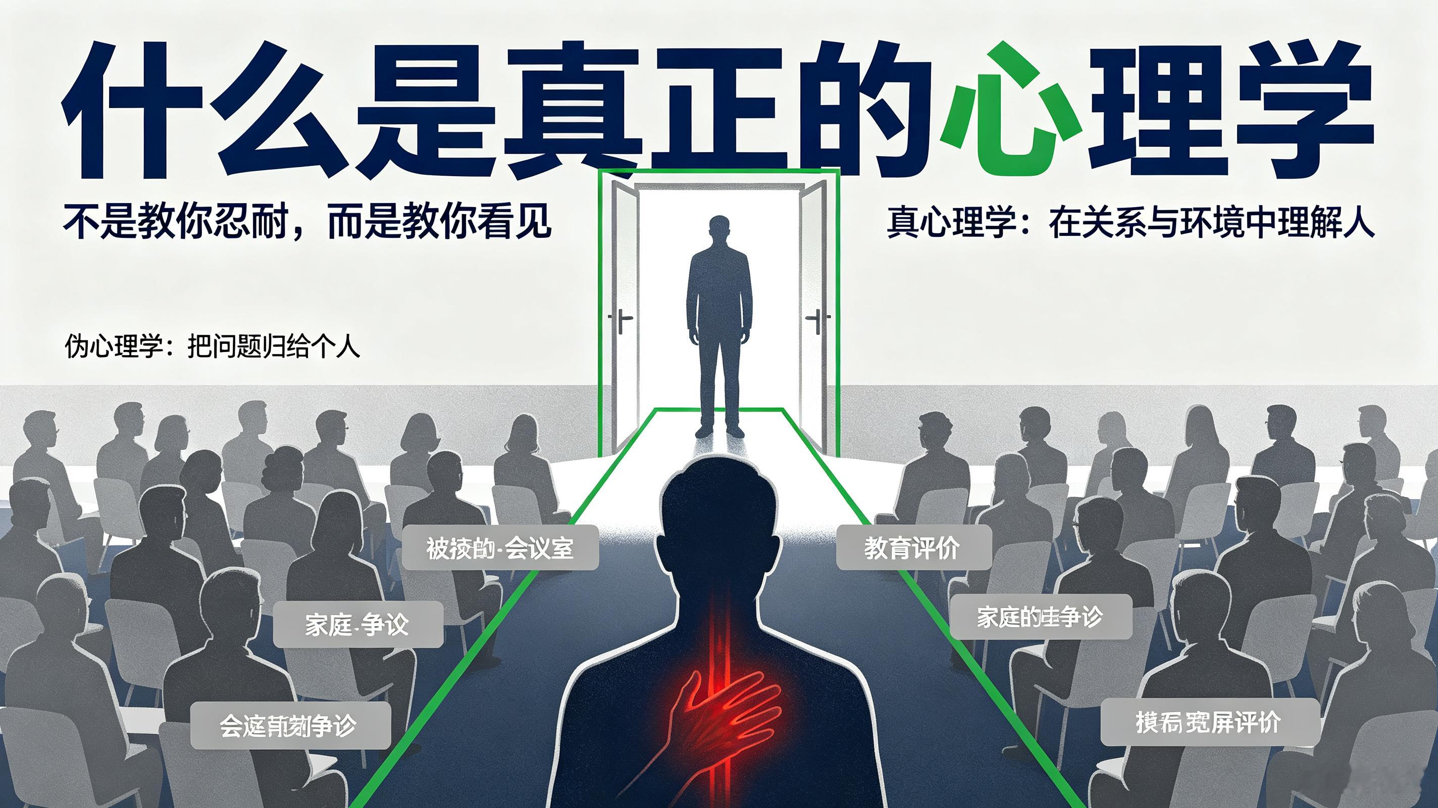 什么是真正的心理学绝大多数人一辈子接触的，都是驯化人的伪心理学，而不是救人的真心