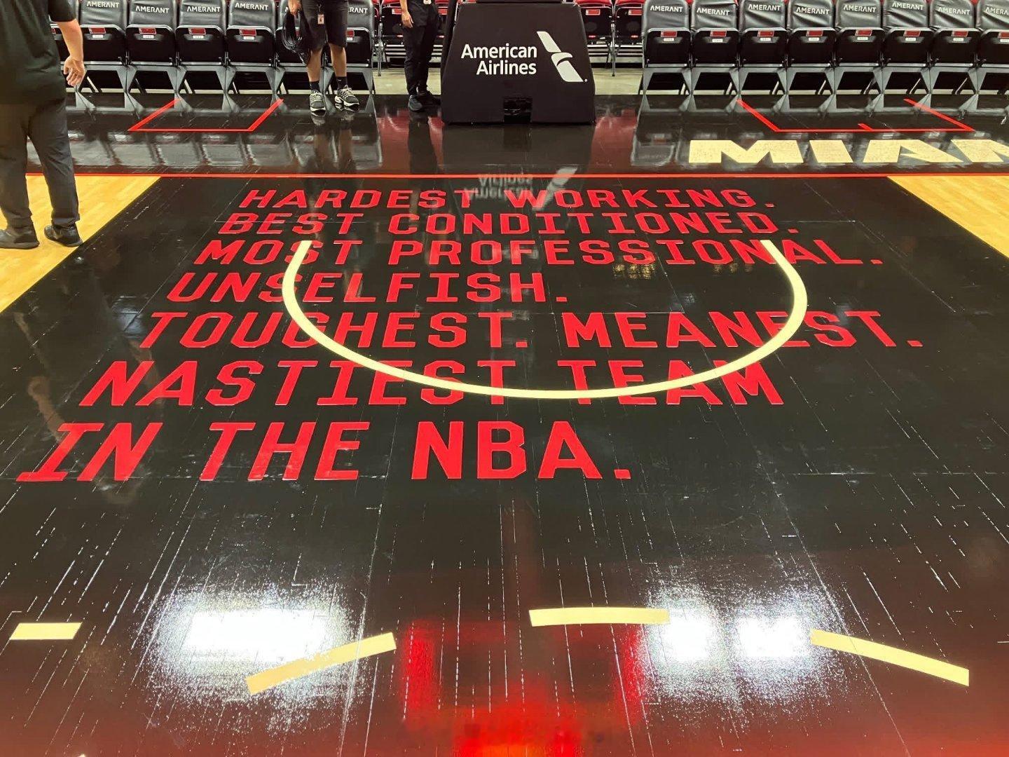 自从热火把"热火文化"标语印在主场以来，热火的胜率只有51.3%nba常规赛