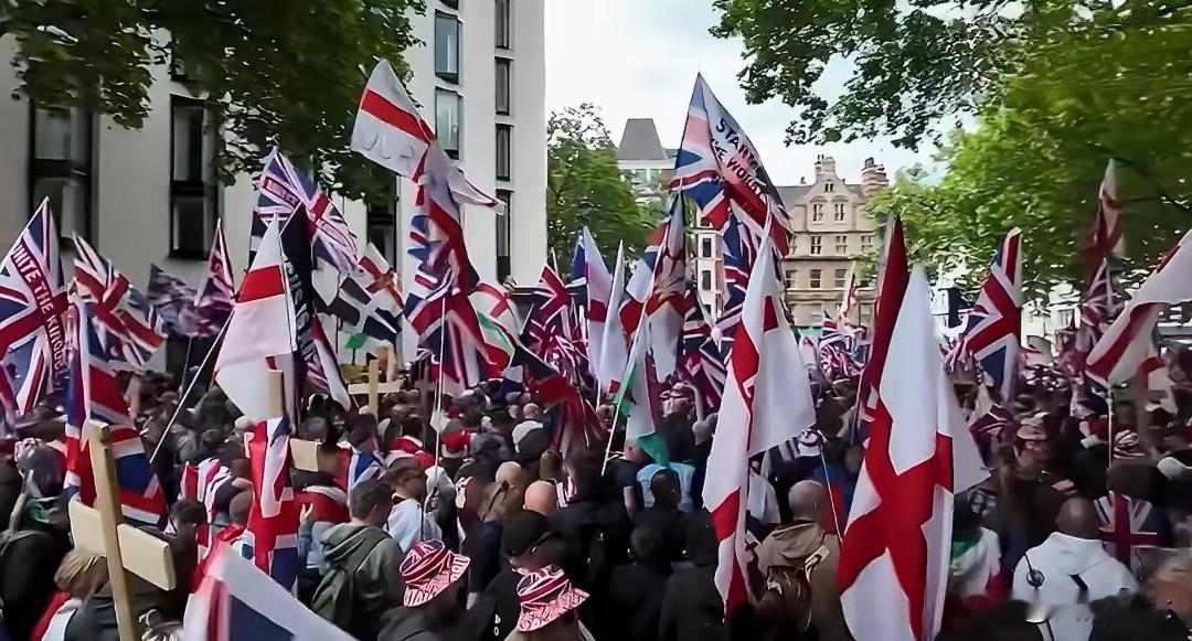 英国伦敦爆发抗议活动，抗议者称找到了“政治声音”，要求严格限制移民、即刻退出欧洲