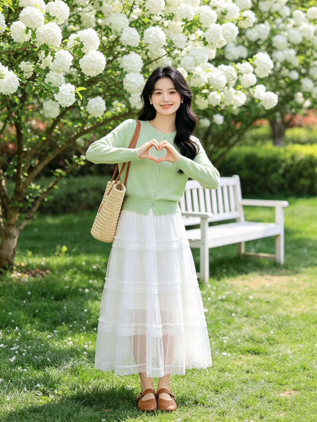 存一些春天的纱裙穿搭～🍃