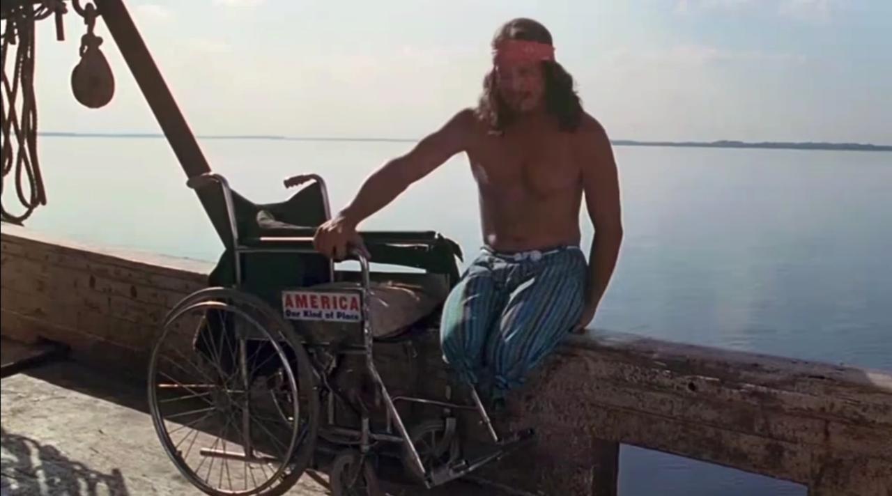 看了牢A的关于当兵的切片，想到《阿甘正传》里，丹中尉在和阿甘和解之前，丹中尉一直