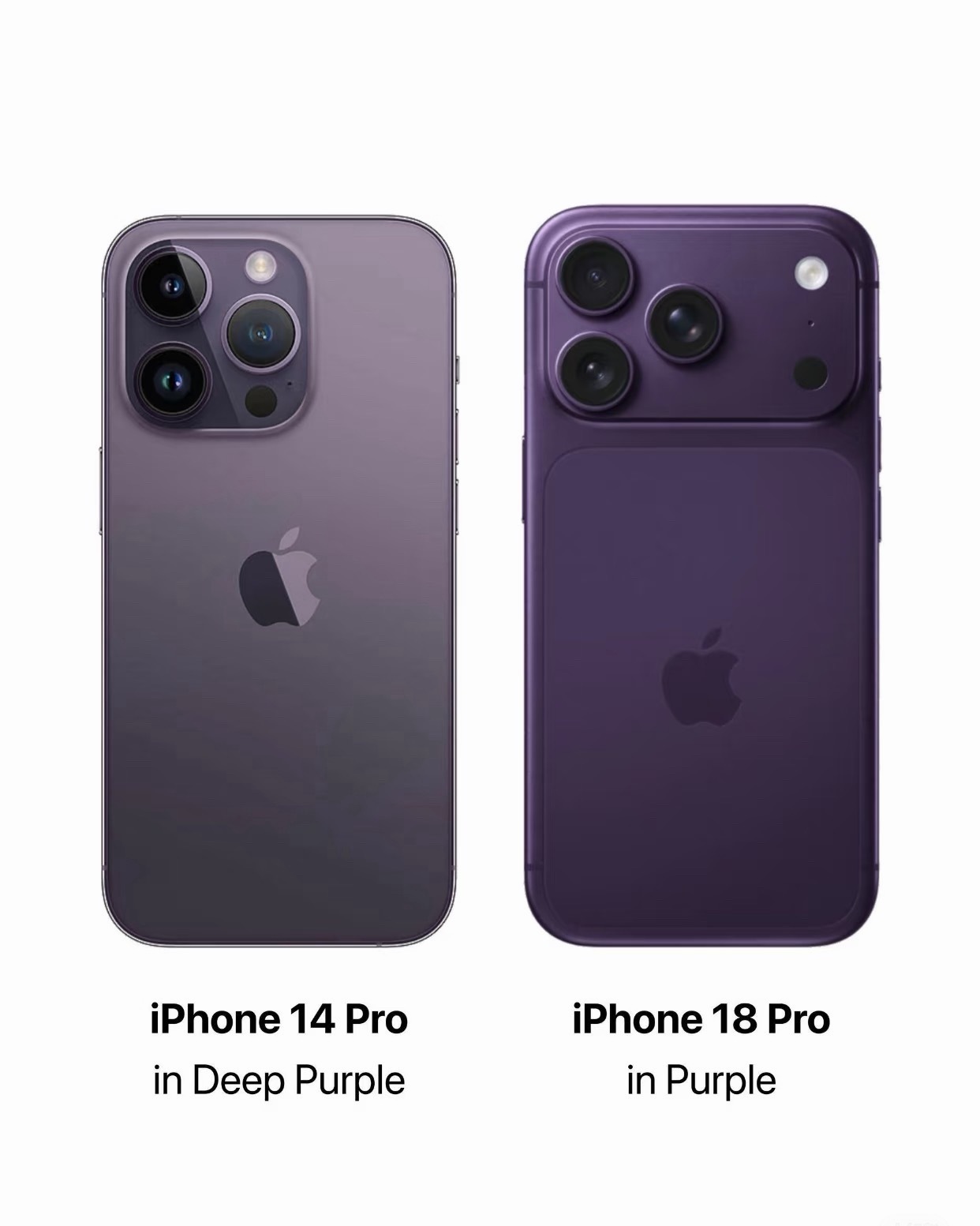 iPhone18能不能再出一个这种紫色的配色啊我觉得暗夜紫比远峰蓝还好看，我就喜