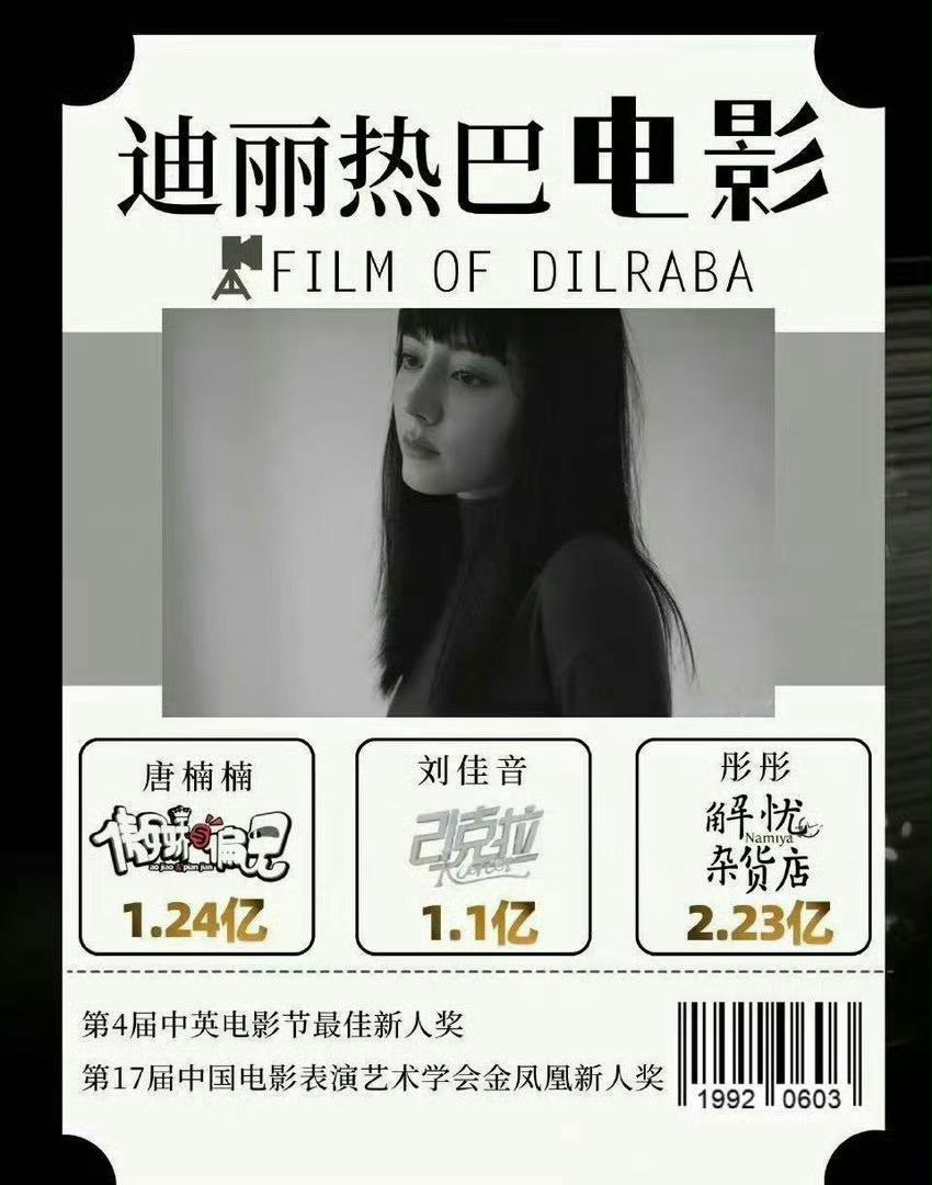 迪丽热巴有票房过亿的一番电影 可以期待一下迪丽热巴下一部新电影《功夫女足》7月上