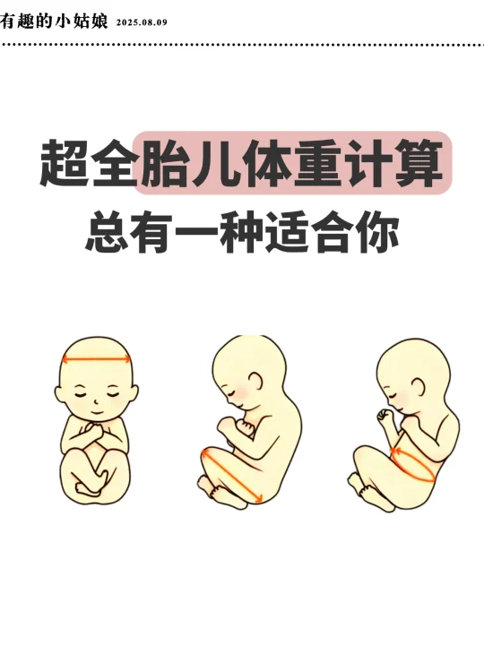 🤰孕期必看！这样算胎儿体重更精准🔥
