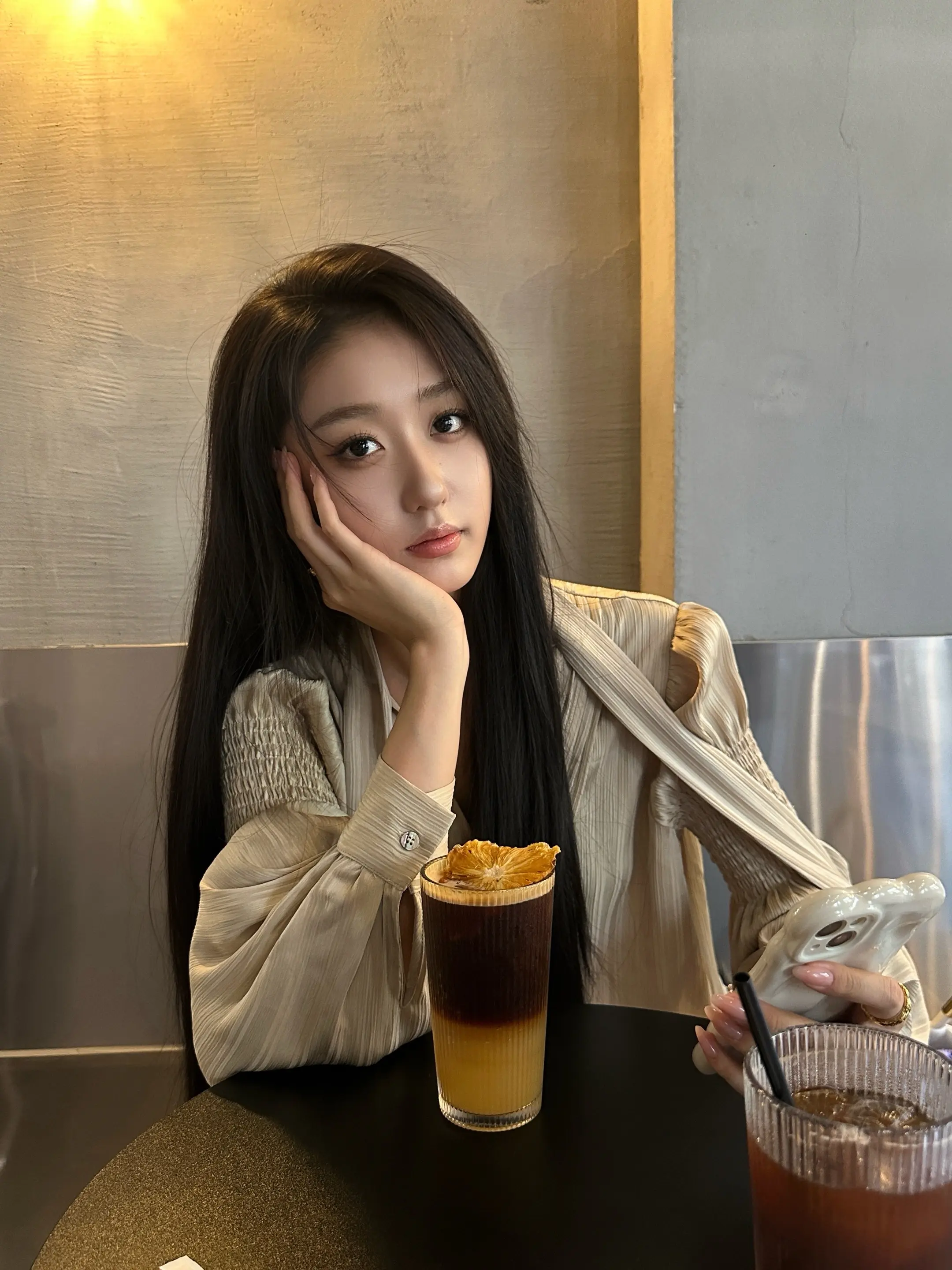 🍍☕、菠萝气泡美式。