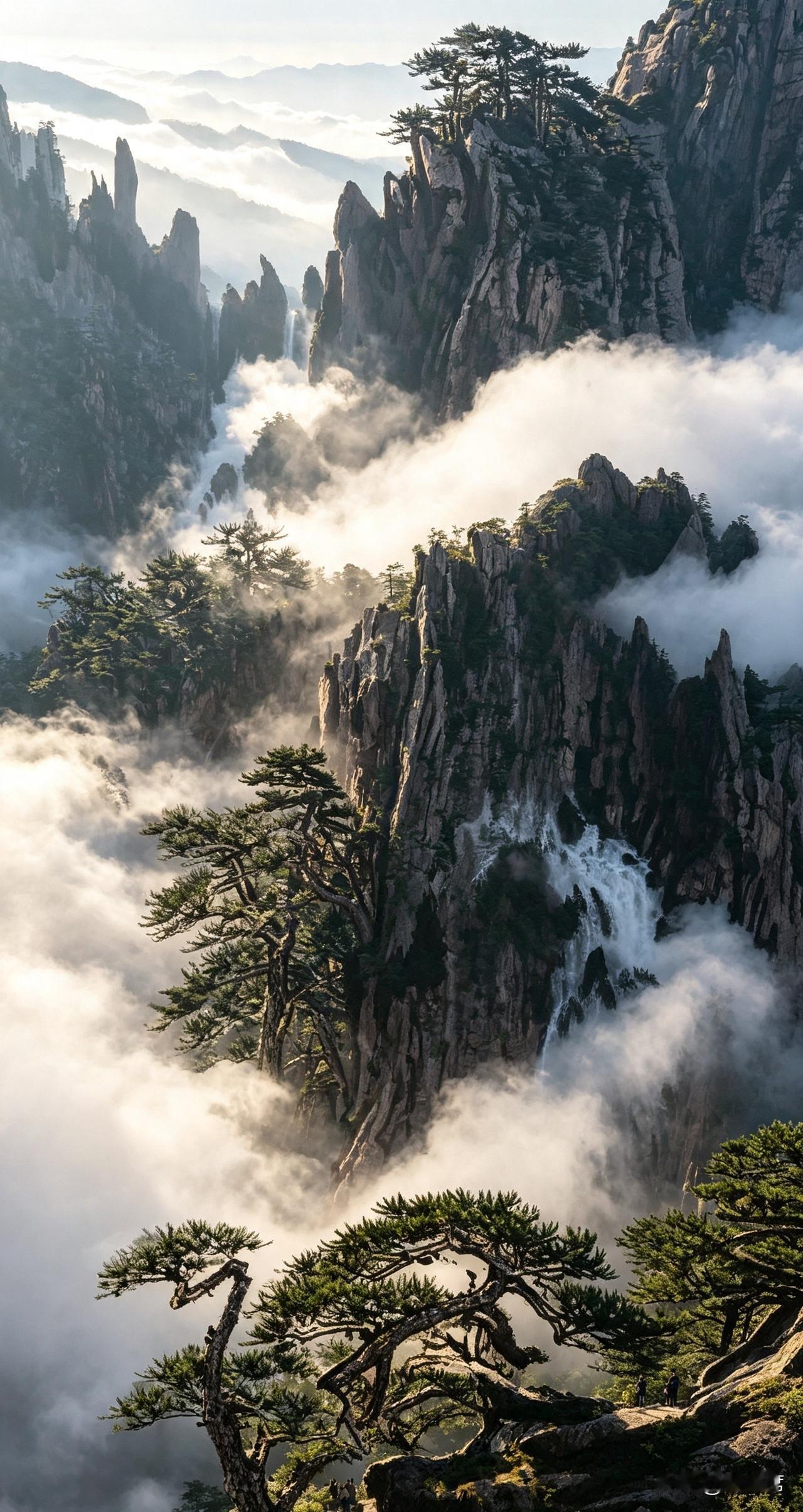 晒图笔记大赛翠岭环合，深涧藏幽。流水迂回曲折，隐现于林木之间。山石静默，草木葱茏