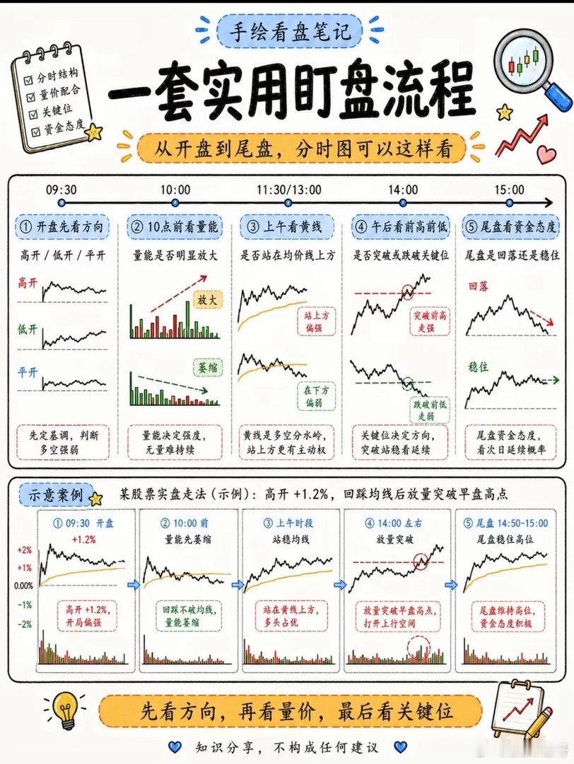 吃透分时盯盘逻辑，避开盘中虚假诱多陷阱很多投资者盘中盯盘只盯着价格涨跌，看见直线