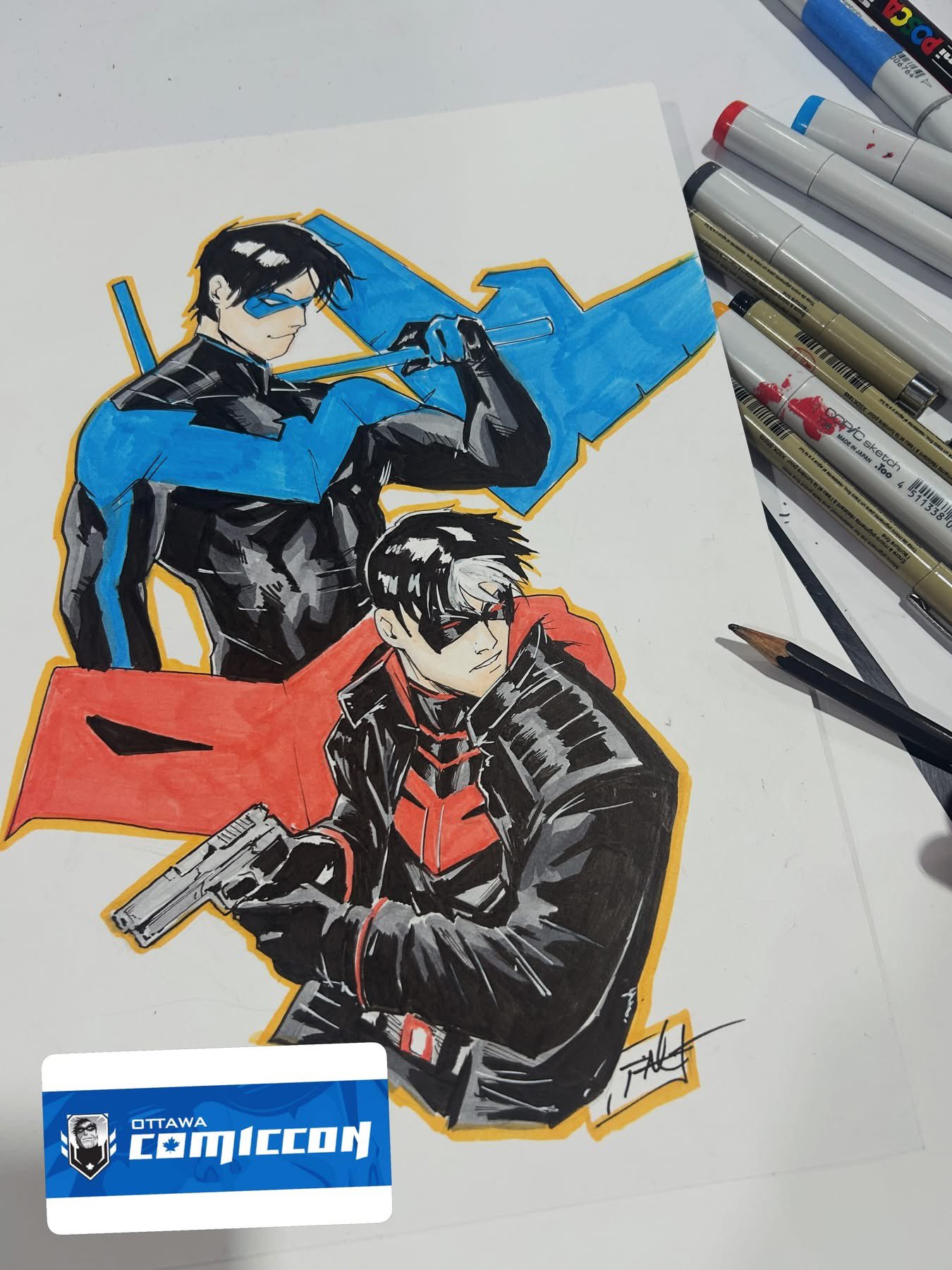 JasonTodd[超话] 画师Travis Mercer分享了自己在Ottaw
