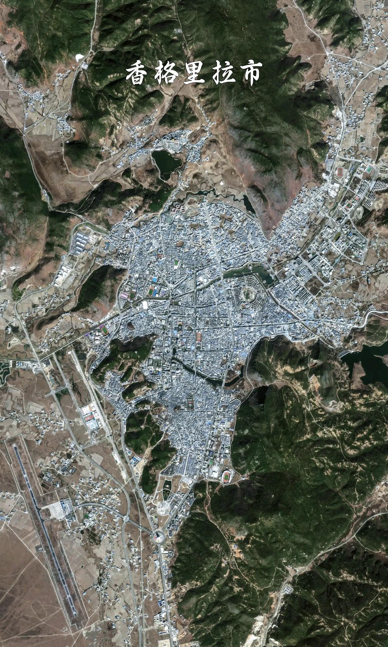 云南省香格里拉市高清卫星图