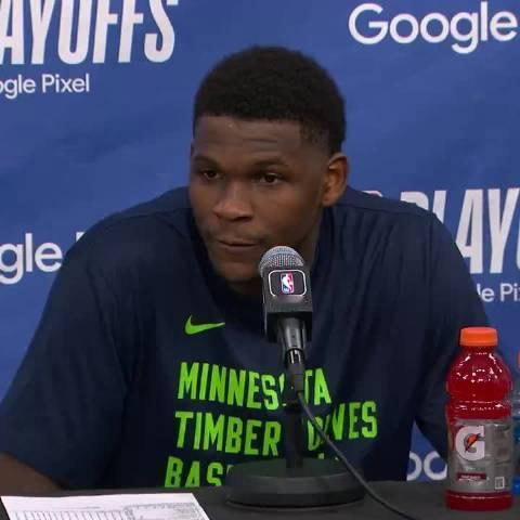 抢七大战，爱德华兹回答体现了对自己和球队充满信心

赛后他接受了记者采访，谈到在