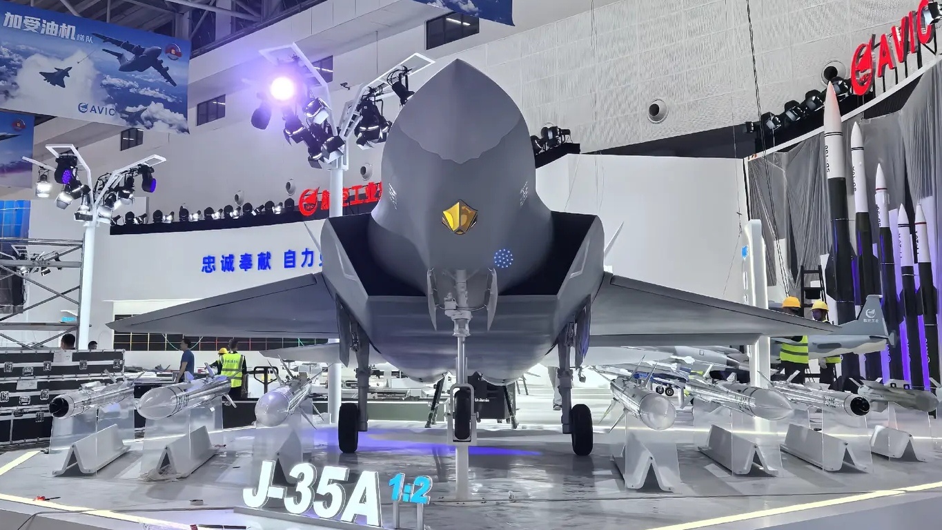 J-35A在长春航空展。 ​​​