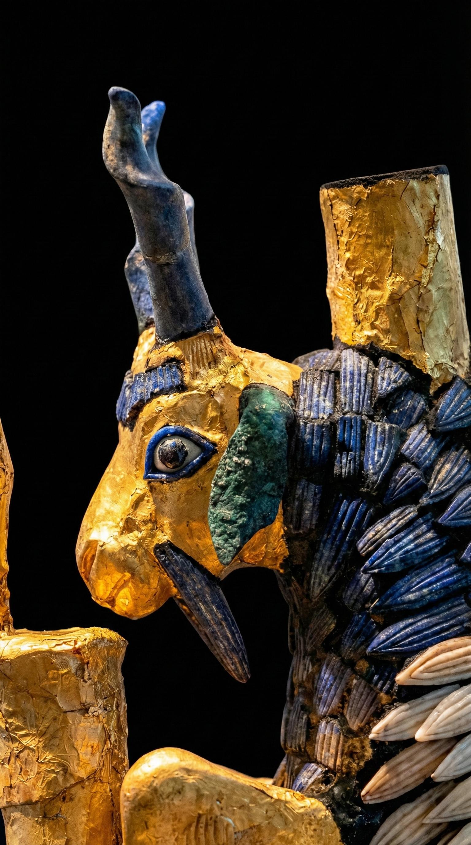 乌尔凝视：4600年前的青金石之眼。🌊亚伯拉罕举目一望，见一只公绵羊...