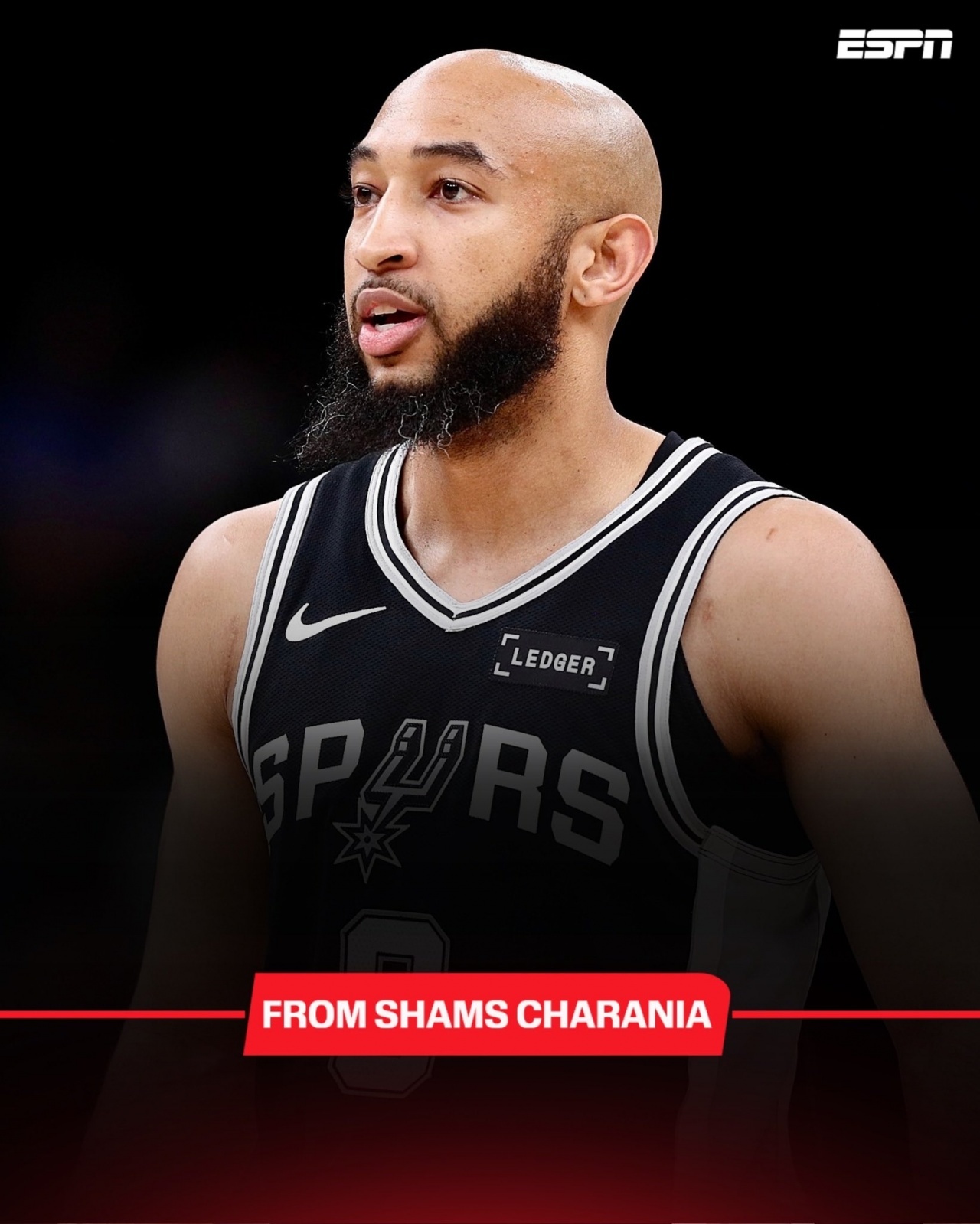 shams报道，据ESPN报道，自由球员后卫乔丹·麦克劳克林已同意与圣安东尼奥马