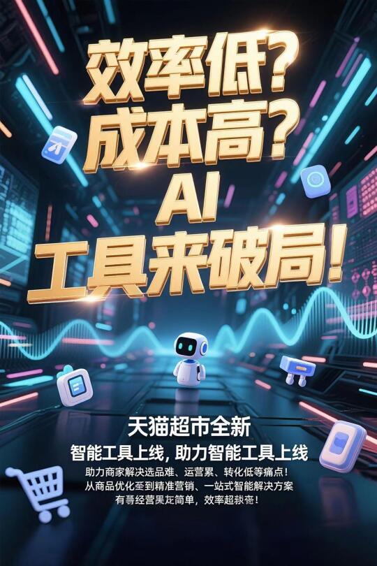 天猫超市AI工具实操，提升商家经营效率！