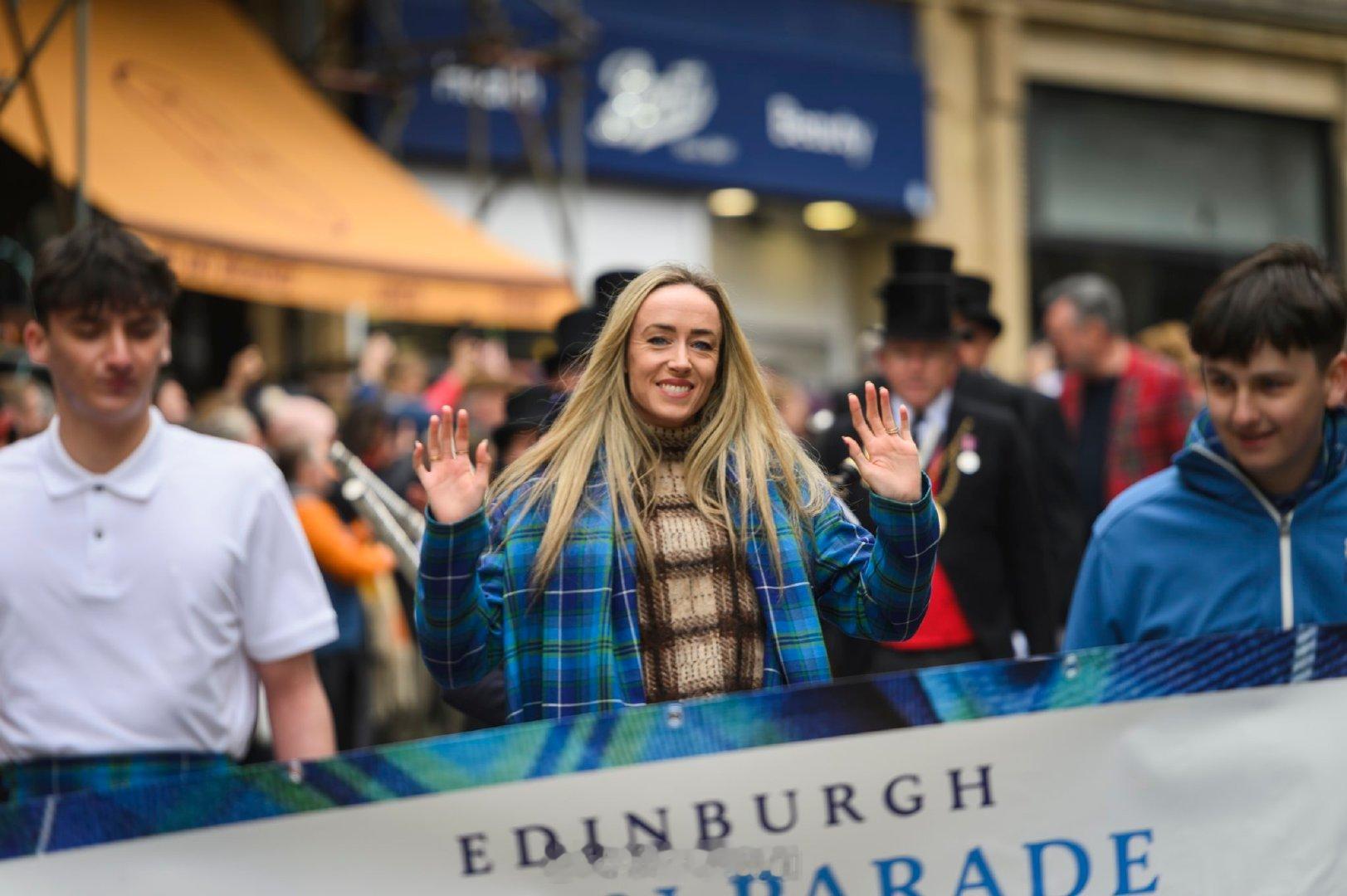 Eilish McColgan 麦考根在2026爱丁堡格子呢大游行 Tartan
