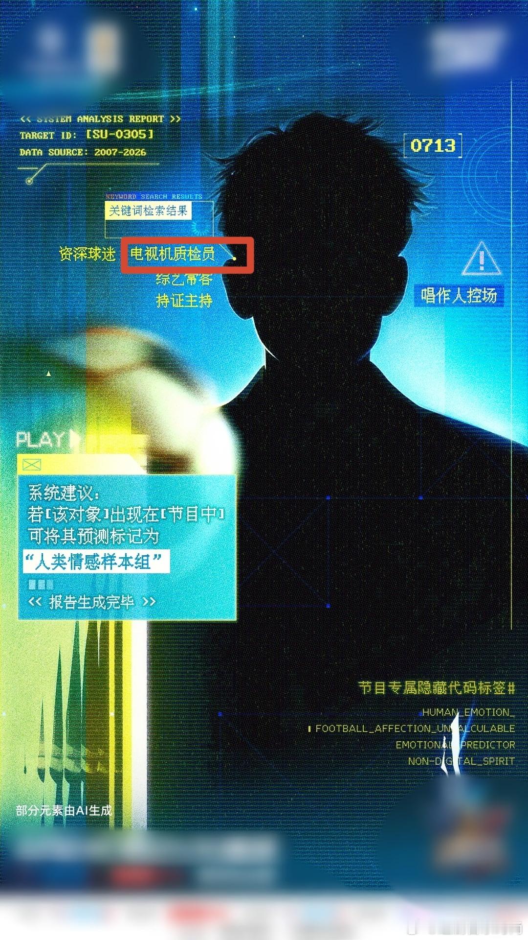 一看电视机质检员就知道是苏醒 这标签简直焊死在身上了，仅凭碎片就能锁定，网友们的