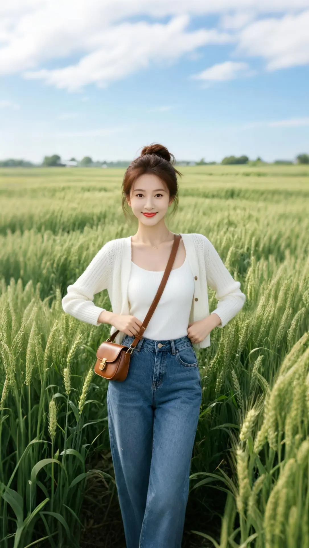 AI麦田优雅随拍 ai创作