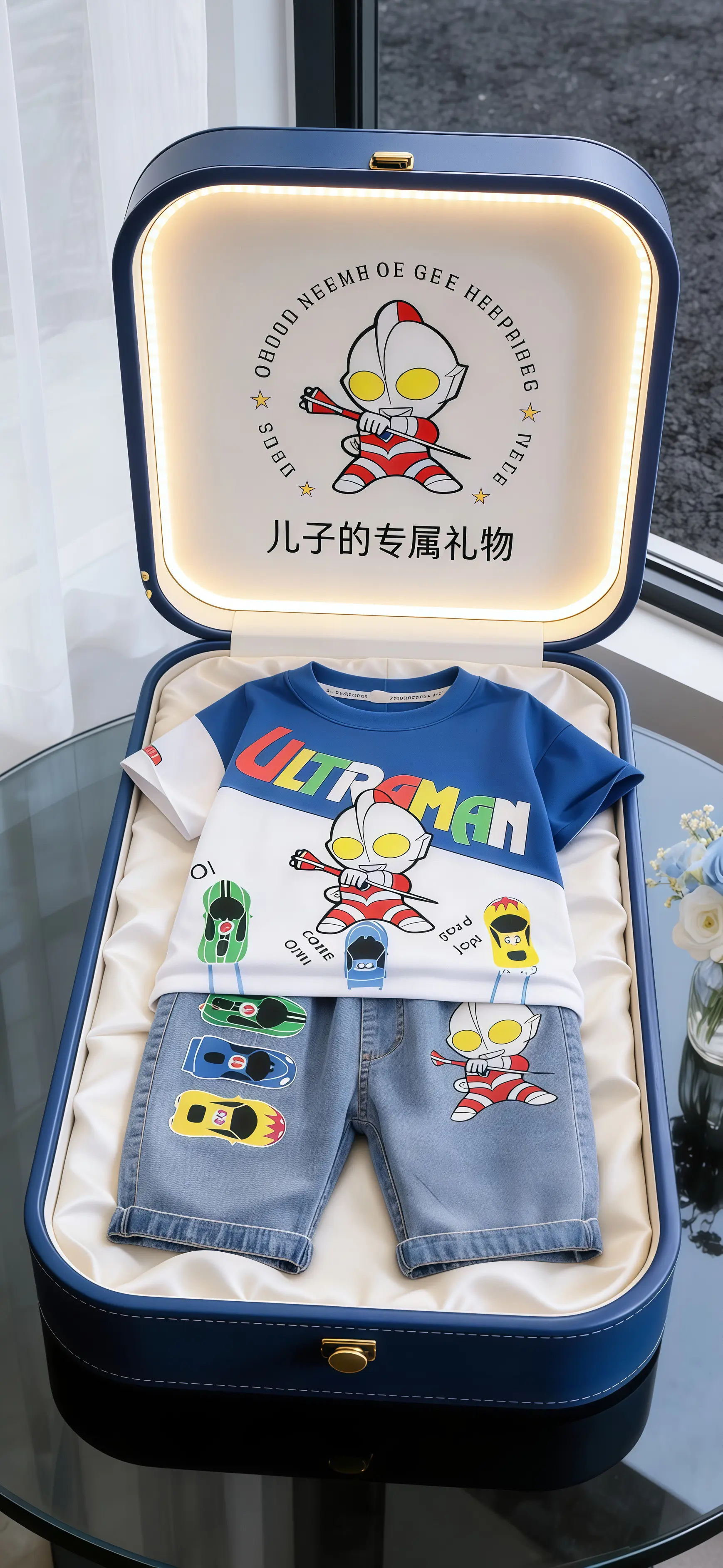 男宝穿搭 奥特曼男童套装 哪个奥特曼是你的光 我就是这条gai最亮的仔...