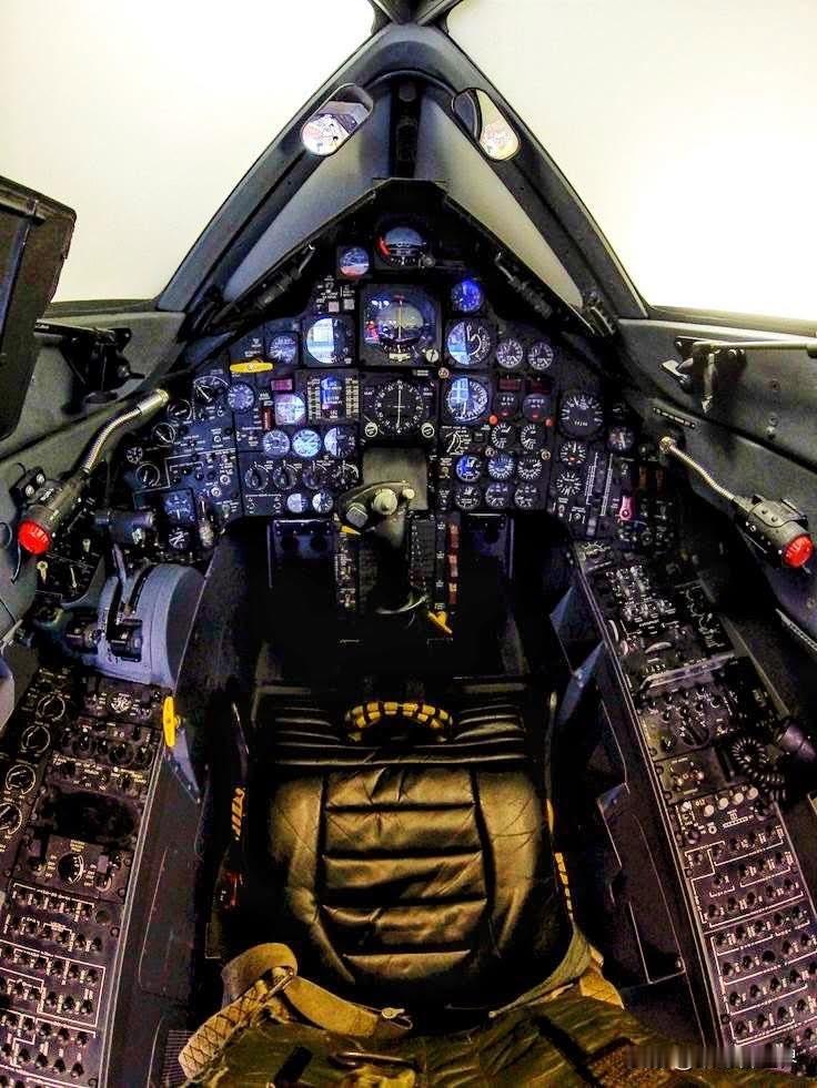 瞧瞧洛克希德 SR - 71“黑鸟”侦察机那复杂的模拟驾驶舱！
这可是一款融合诸