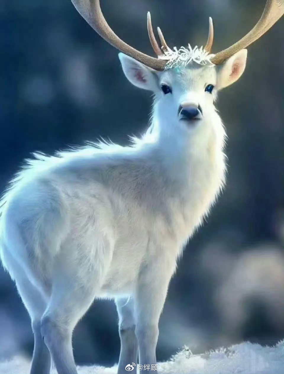 这是一只有灵性的小鹿 