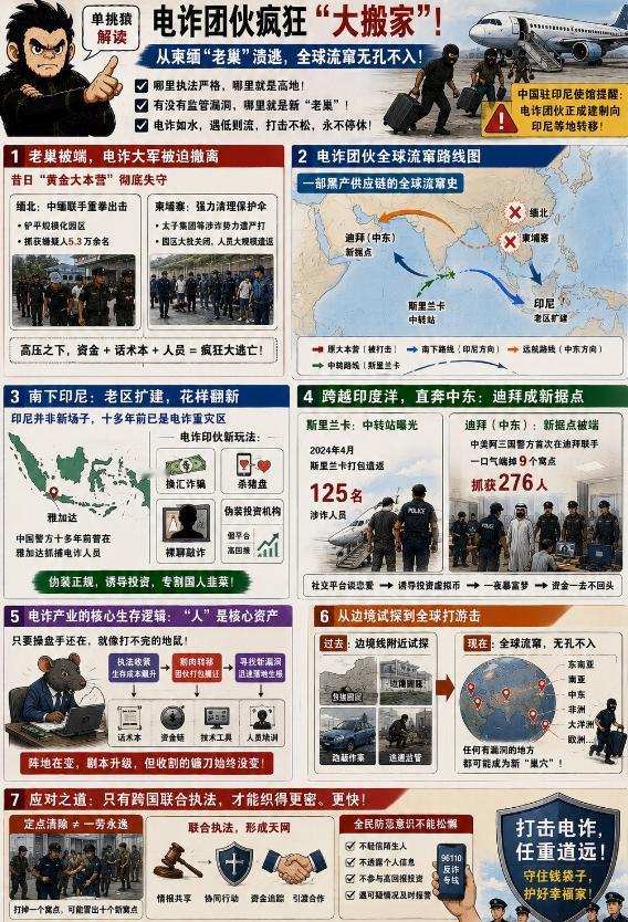 5月27日，中国驻印尼大使馆发布重磅紧急反诈提醒：原本盘踞在柬埔寨、缅甸的大批电