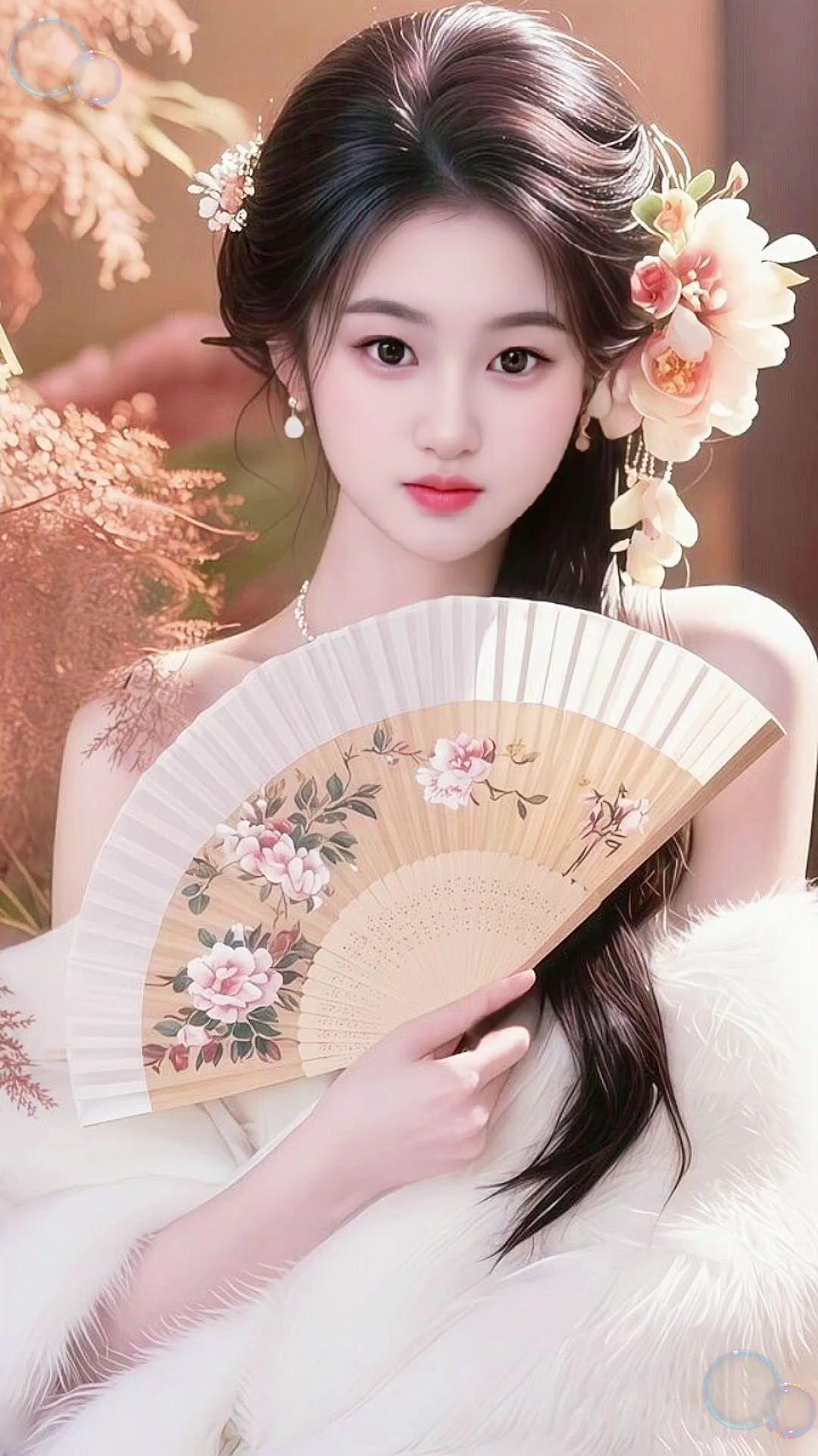 古风执扇美韵感 汉服美学 温婉古典妆尽显中式古韵美 国风古韵 古风美人