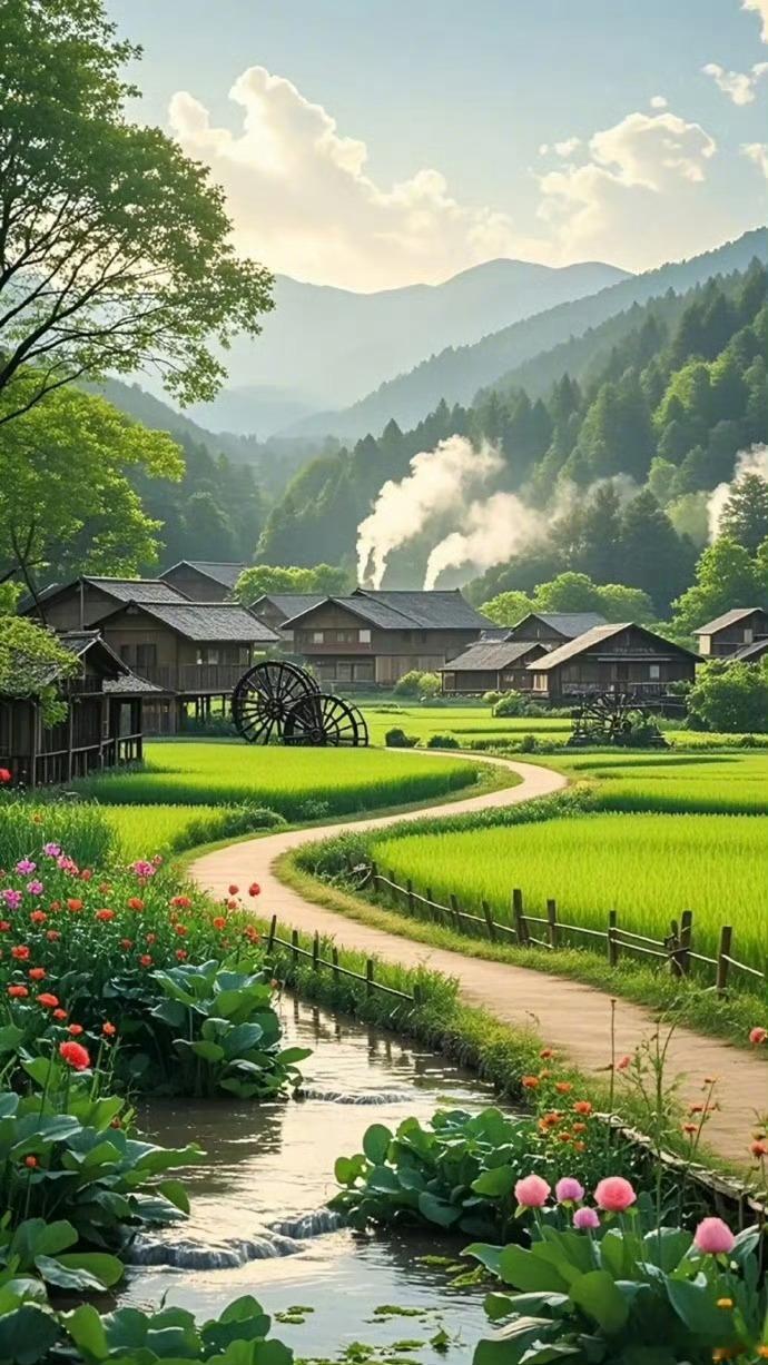 手机壁纸分享｜动漫风景壁纸｜小房子壁纸｜绿色壁纸｜治愈系壁纸 