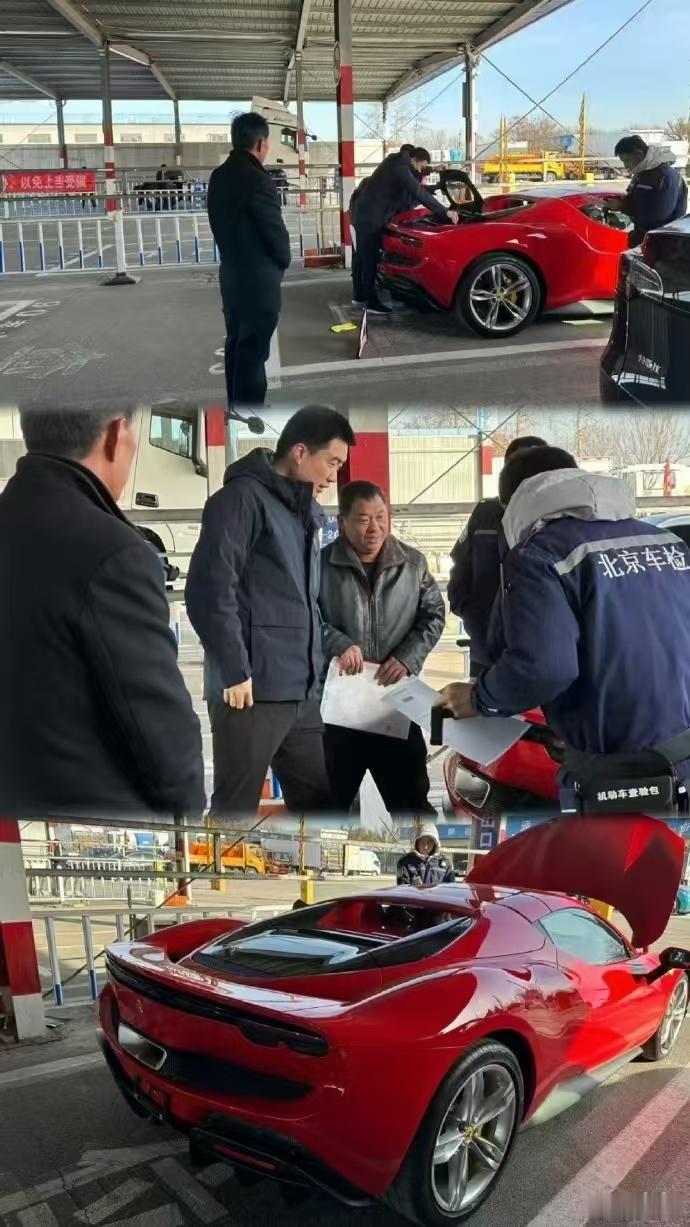 型车街拍  厂长的296 GTS准备上牌，新能源是生意，法拉利才是生活[笑而不语