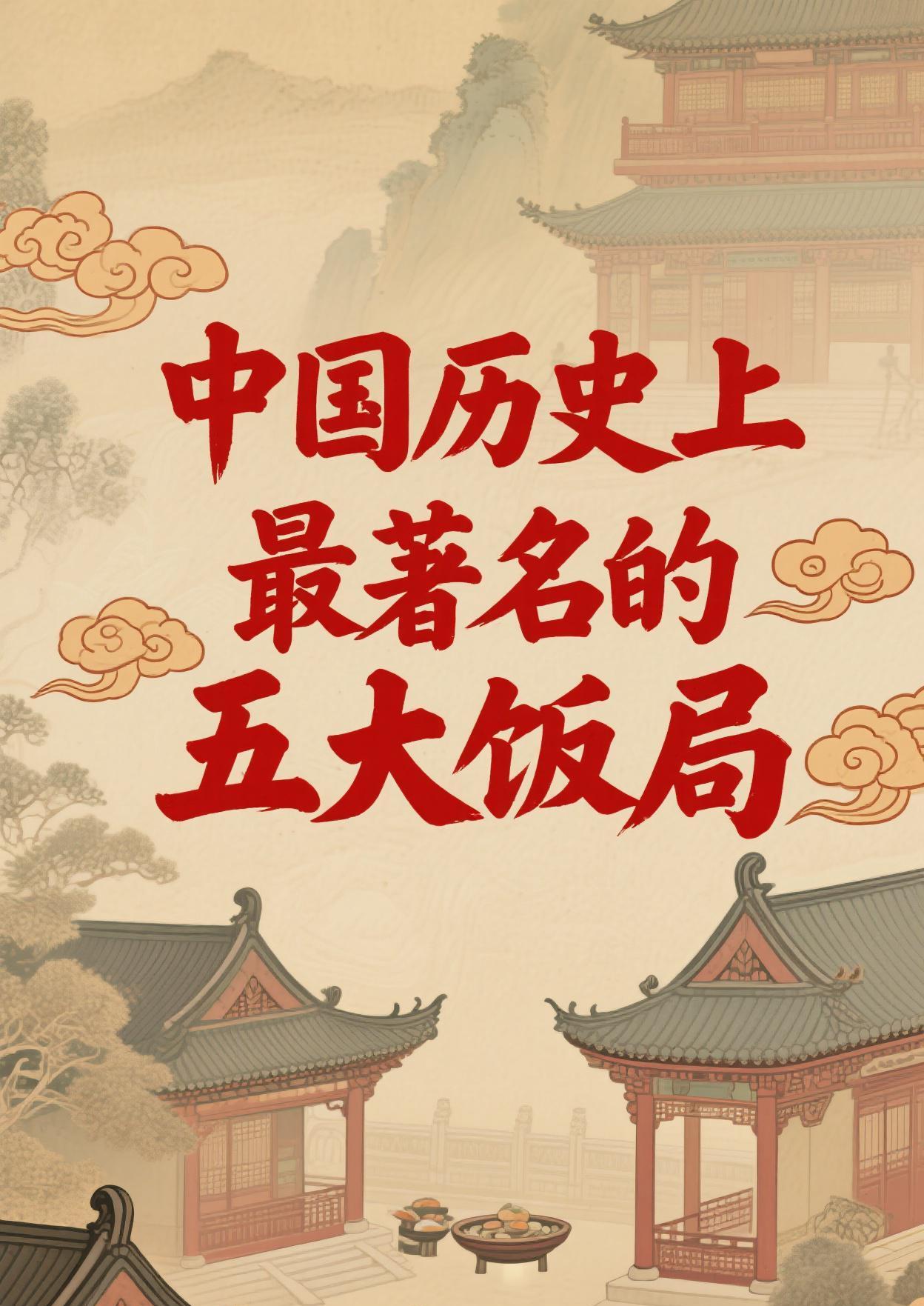 中国历史上声名远扬的五大饭局
1、鸿门宴
公元前206年，刘邦率先进入关中，项羽
