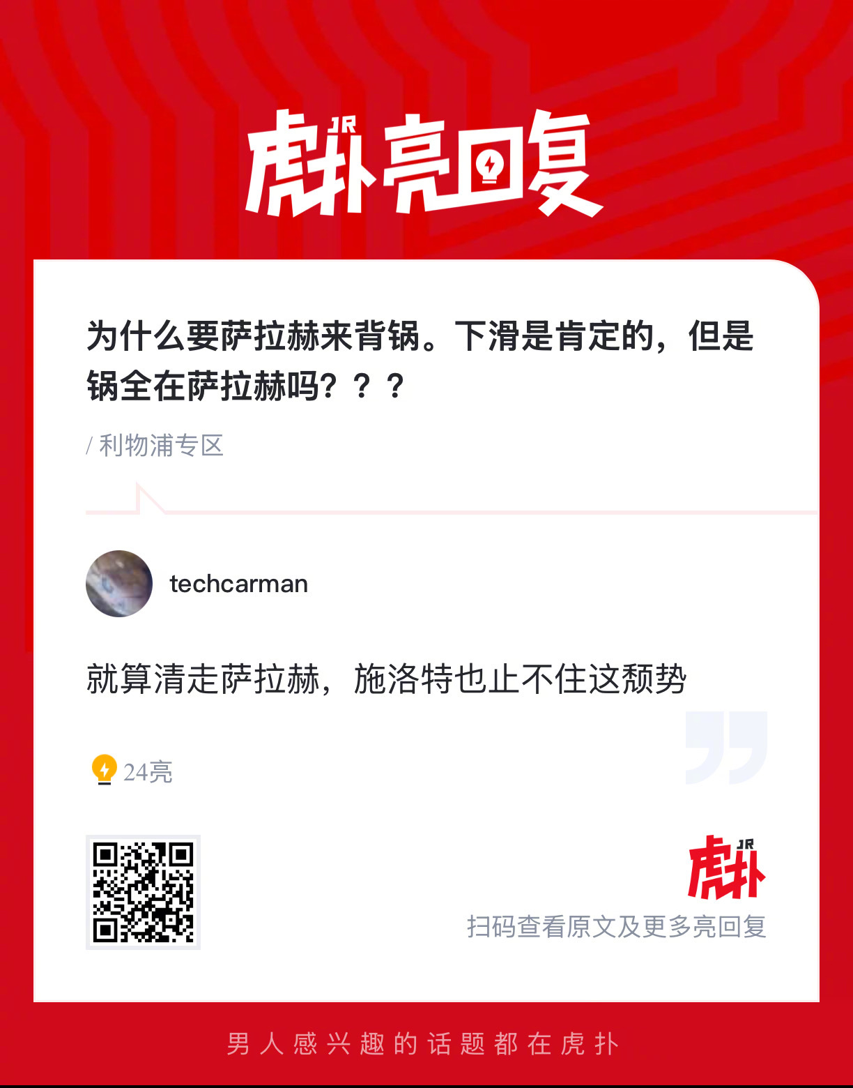 你们觉得利物浦的“锅”全在萨拉赫吗？ 