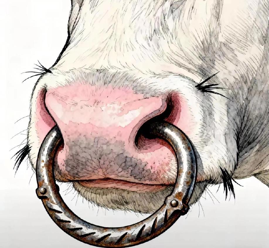 为啥牛要穿鼻子，马却戴笼头？老农民一句点破
 
​​用最实在的话道破原因：“牛倔