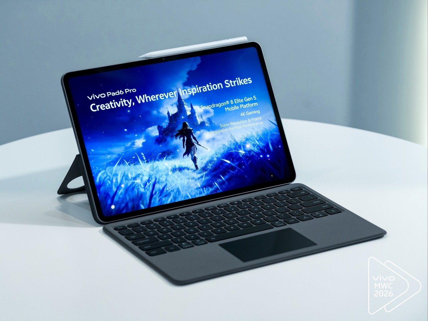 vivo Pad6 Pro亮相MWC，首发4K原彩屏，第五代骁龙8至尊版芯片，开