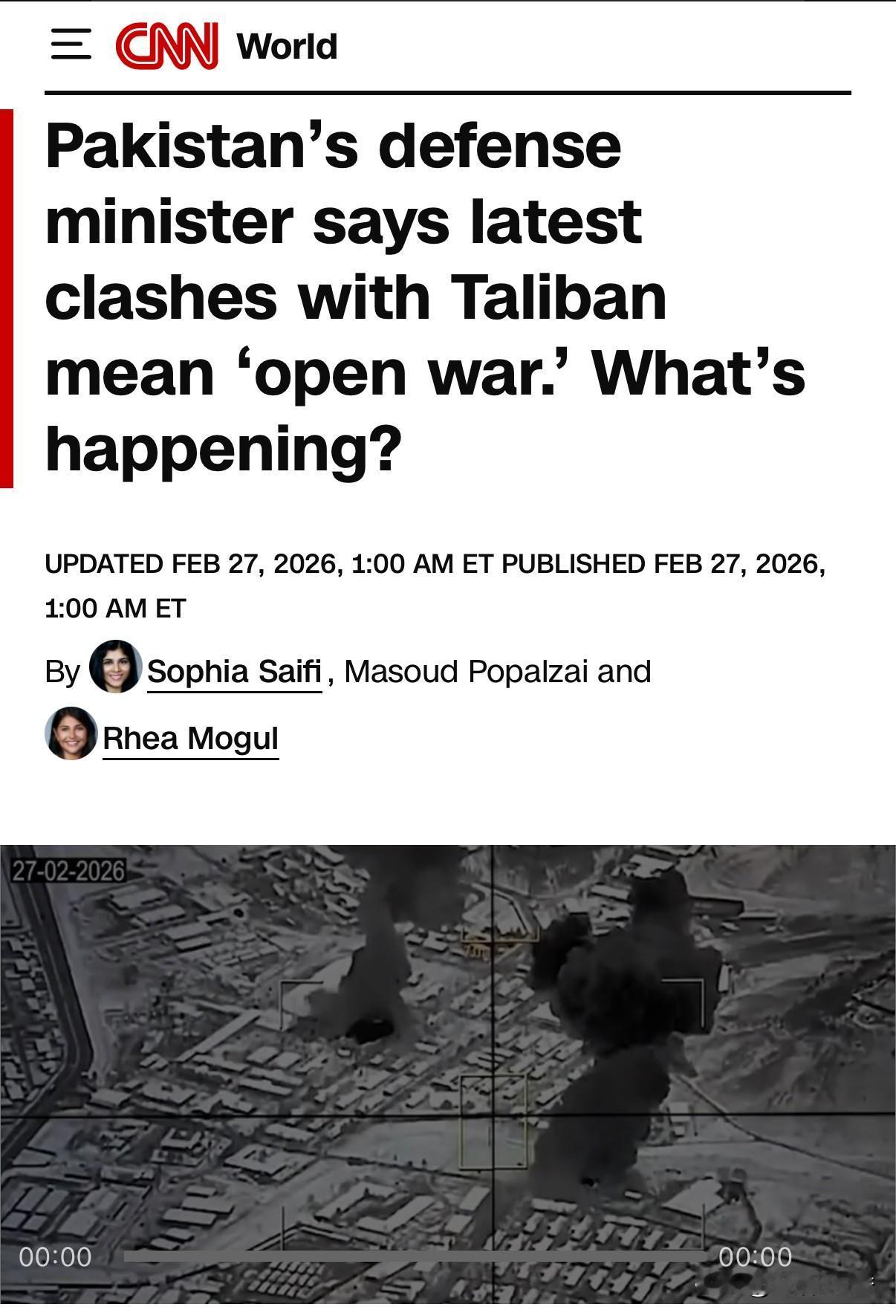 不管是阿塔（阿富汗塔利班），还是巴塔（巴基斯坦塔利班），他们与任何现代文明社会均