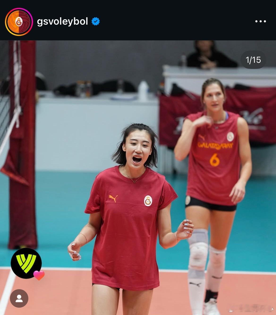 【王媛媛参与加拉塔萨雷的训练】王媛媛留洋第一季中国女排世界女排新闻 和接应格罗贝