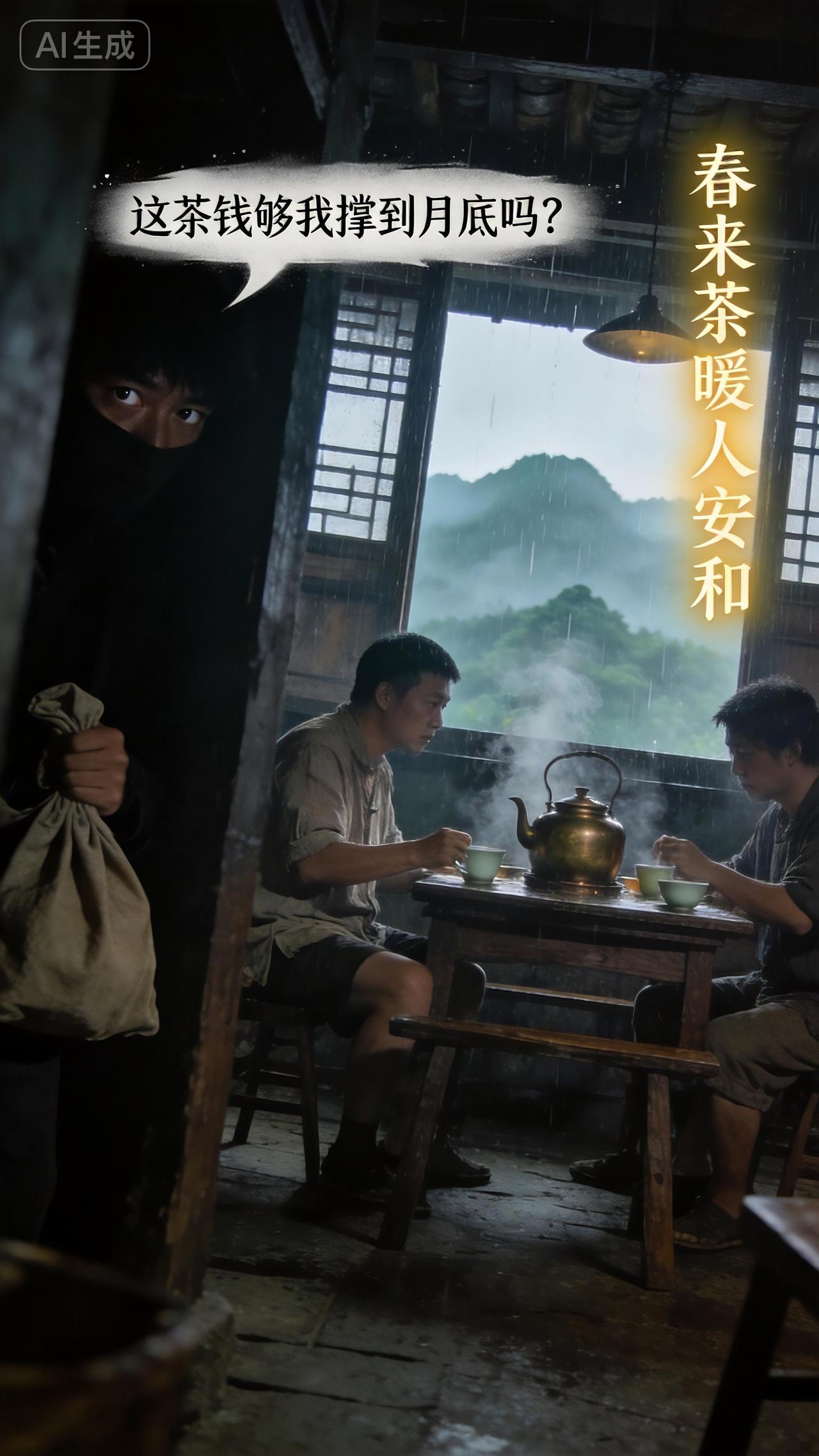 上联：冬去山明水秀，下联：请你来春来茶暖人安和