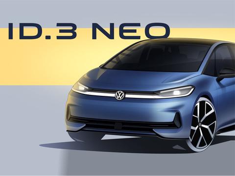 懂车之道快讯，大众汽车官方宣布，ID.3在更新改款后将更名为ID.3 Neo，并