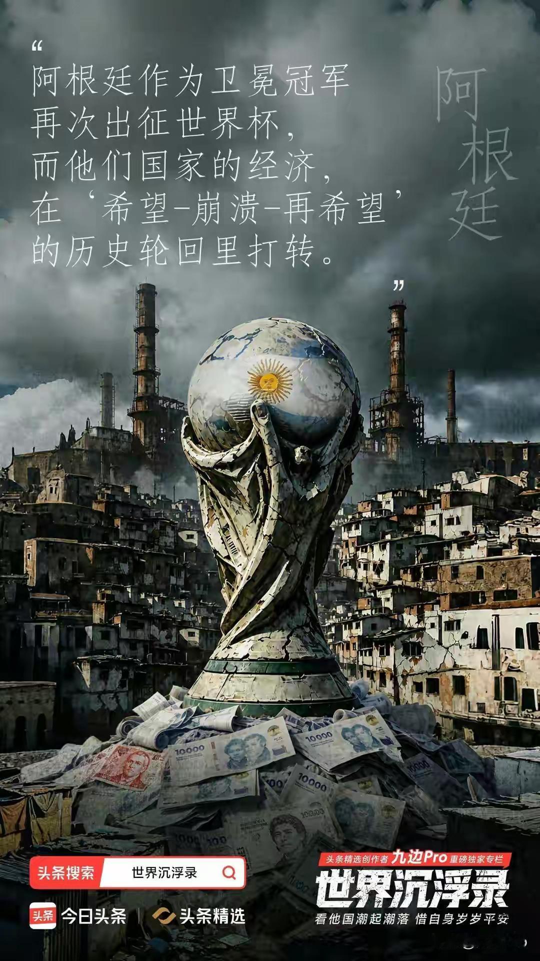 阿根廷的问题根子出在自身经济发展模式上，指望一项体育赛事拉动国家走出泥潭本来就不