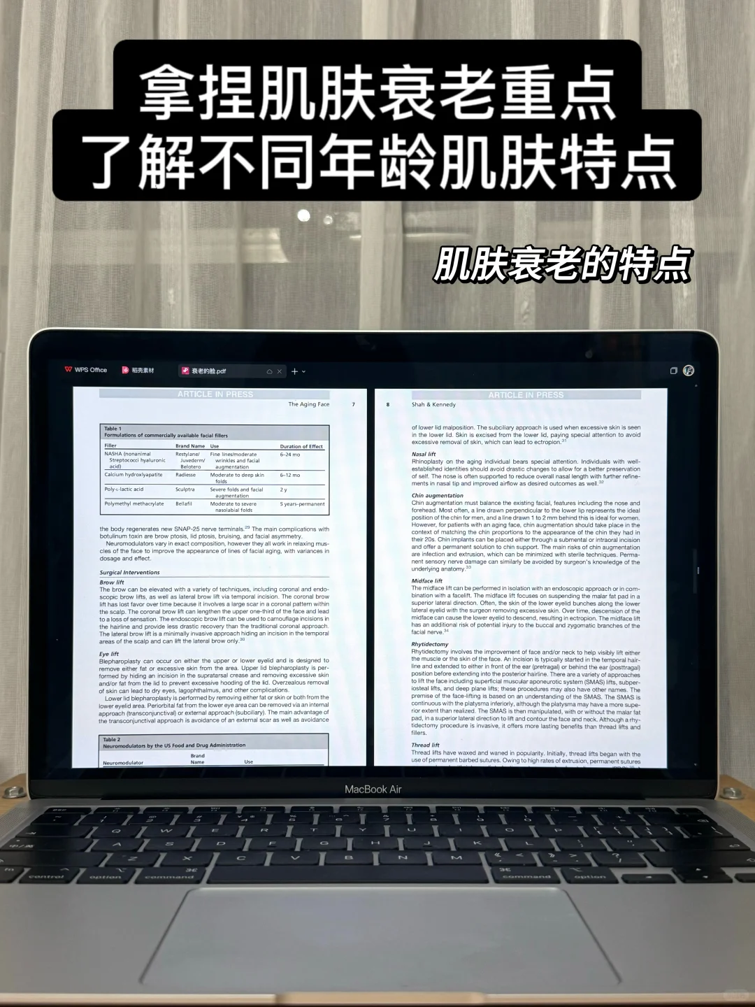 拿捏肌肤衰老重点，了解不同年龄肌肤的特点