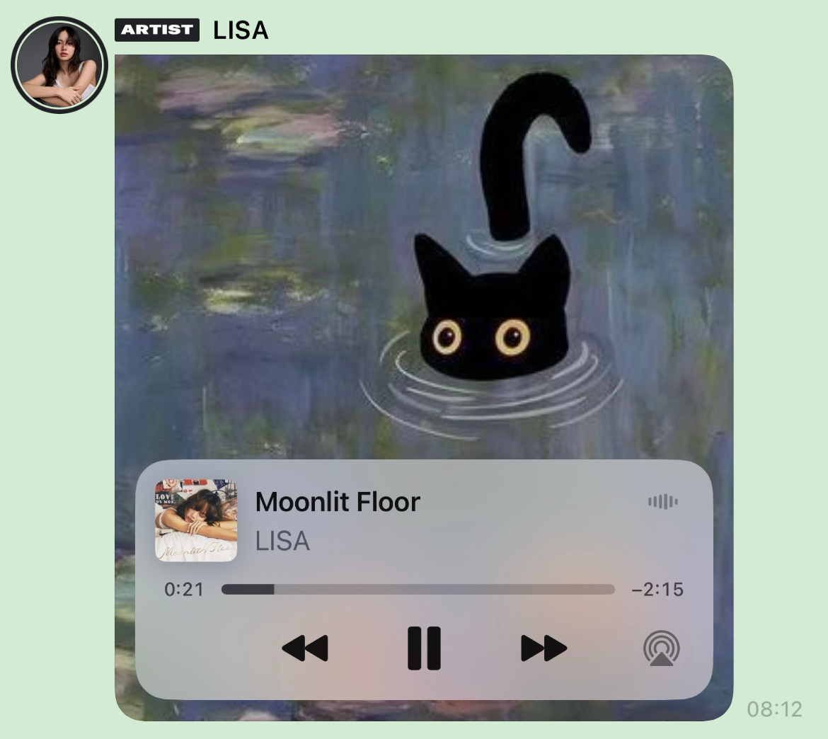 换上LISA同款壁纸了💋🐈‍⬛#LISA新歌正式上线##被LISA新歌撩到红