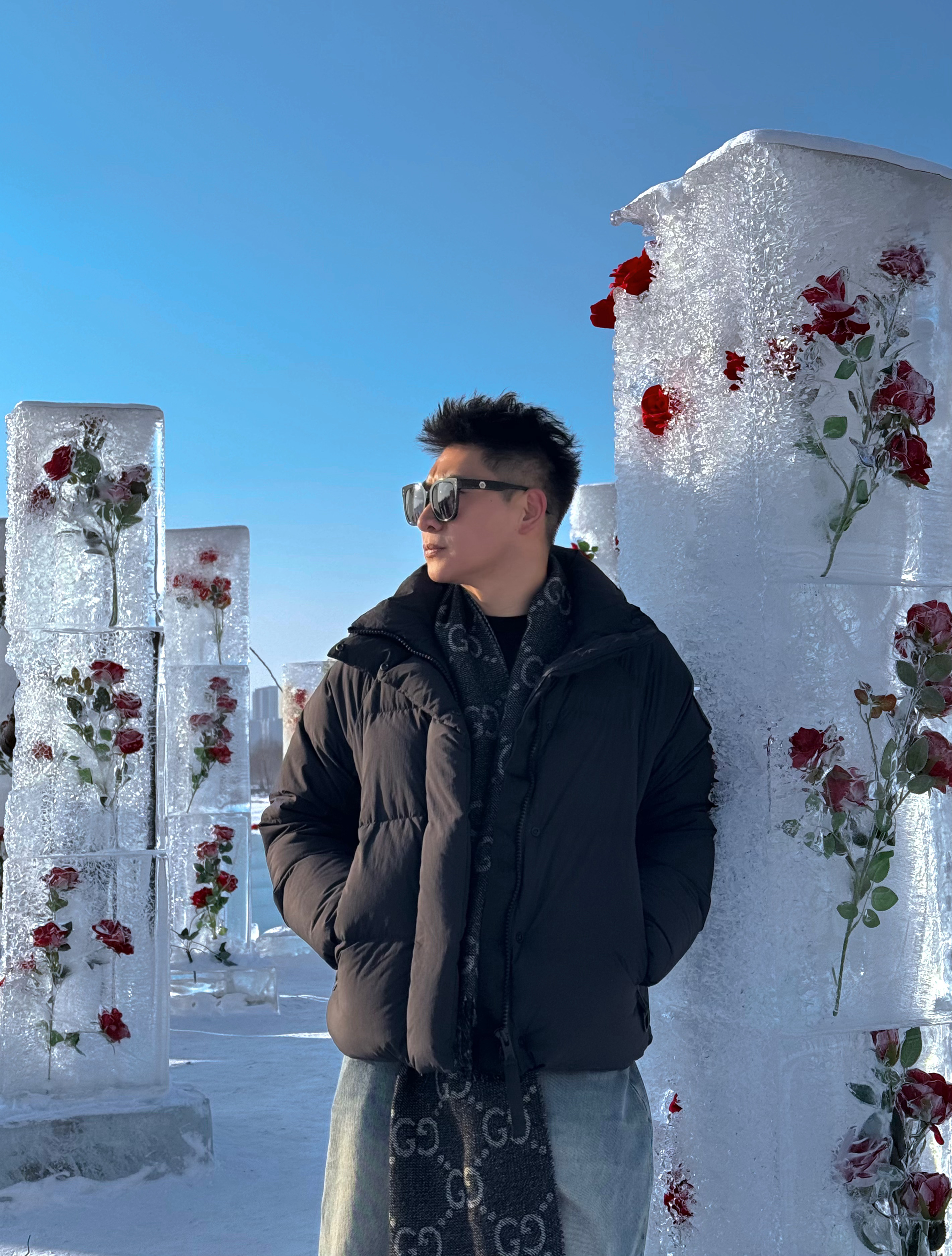长春净月潭满足了我对北方冬日的所有幻想！北国风光，千里冰封，万里雪飘。粉雪、白冰
