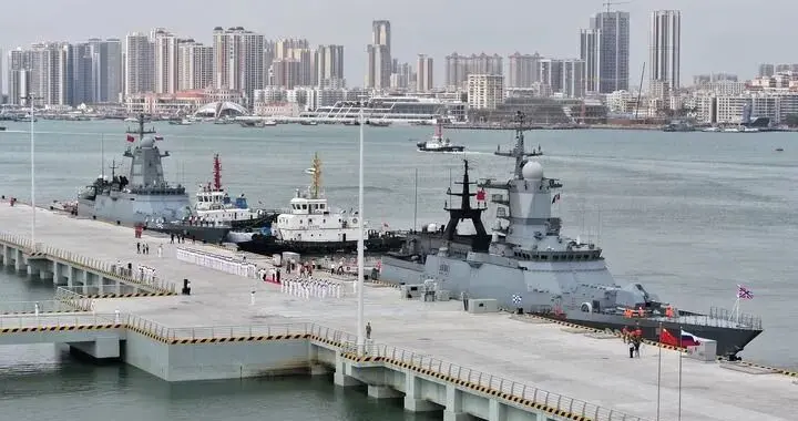 俄罗斯海军“完美”号、“凛冽”号、“佩琴加”号，访问湛江