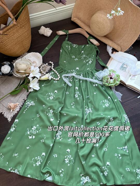 森系连衣裙👗好清爽❗️出口外贸几十捡漏