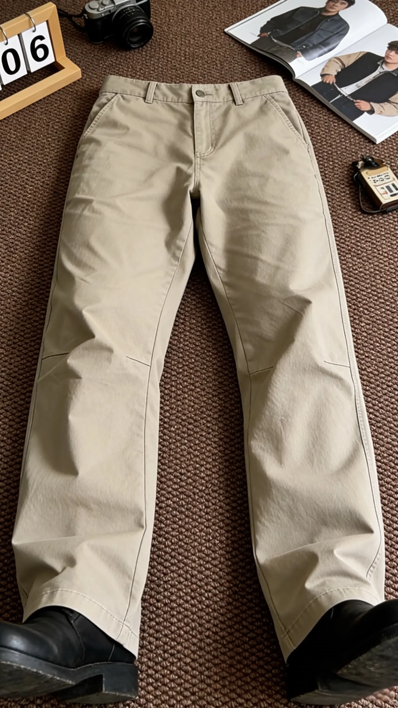 “通勤休闲裤2代”四季美式休闲水洗做旧工装百搭长裤