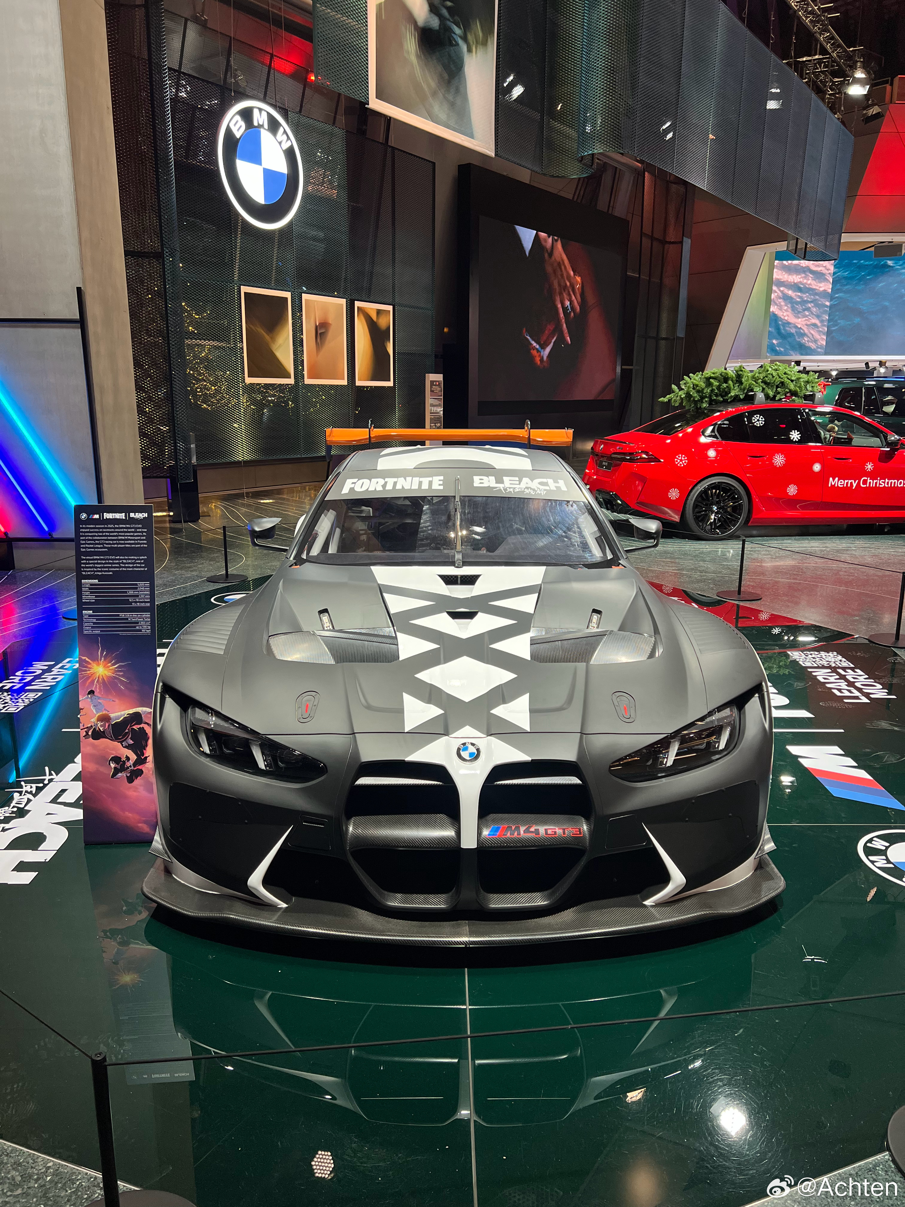 宝马世界新车，M4 GT3是和死神联名的汽场全开德国汽车见闻cars01豪车拍