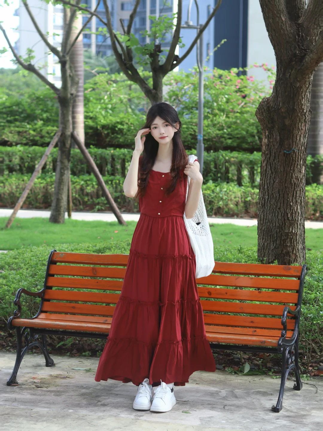 好喜欢我的红色长裙❣️❣️📕📕