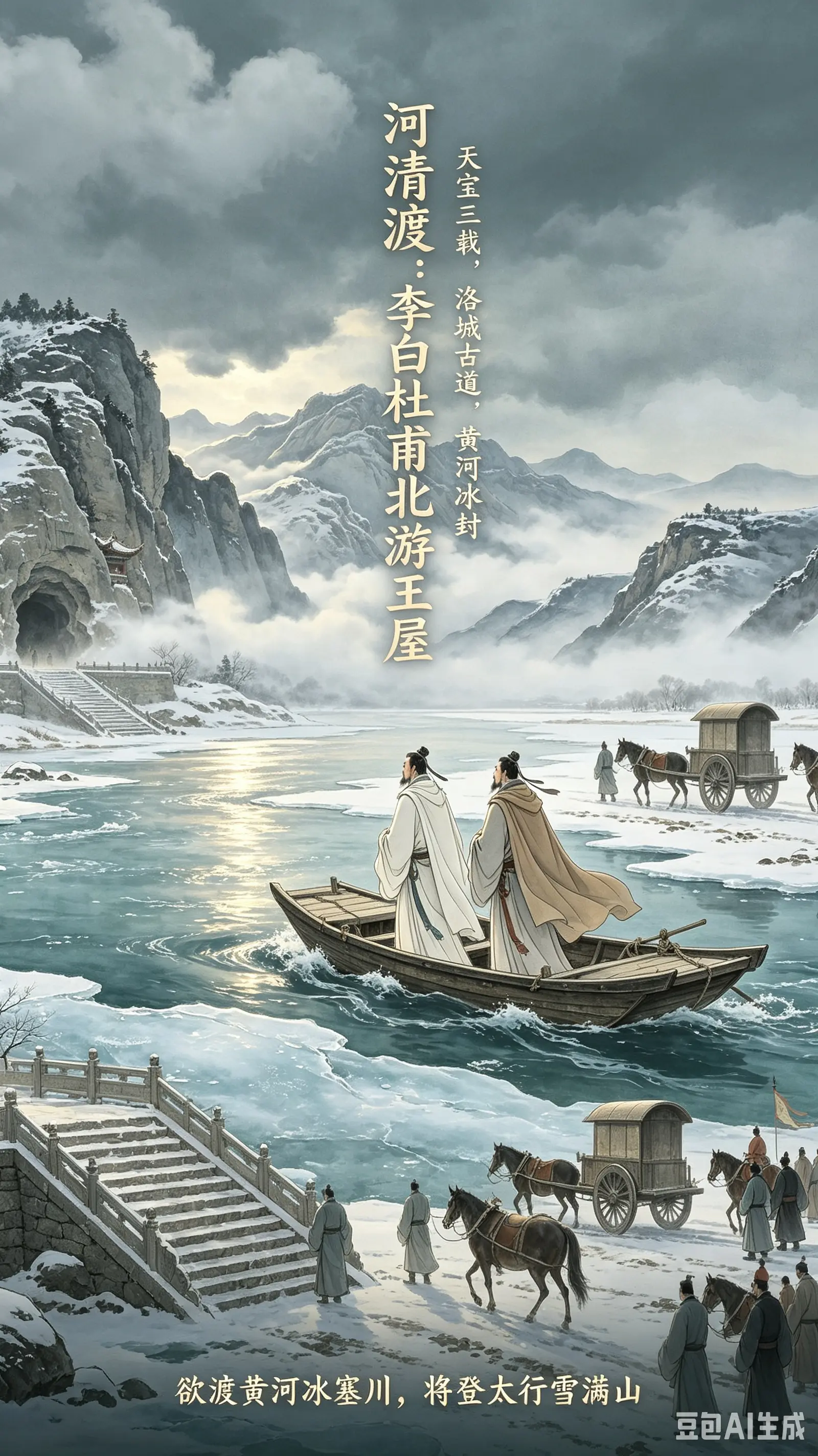 河清渡：唐代李白杜甫渡河寻道王屋山。河清渡，古名硖石津，今孟津白鹤镇河...